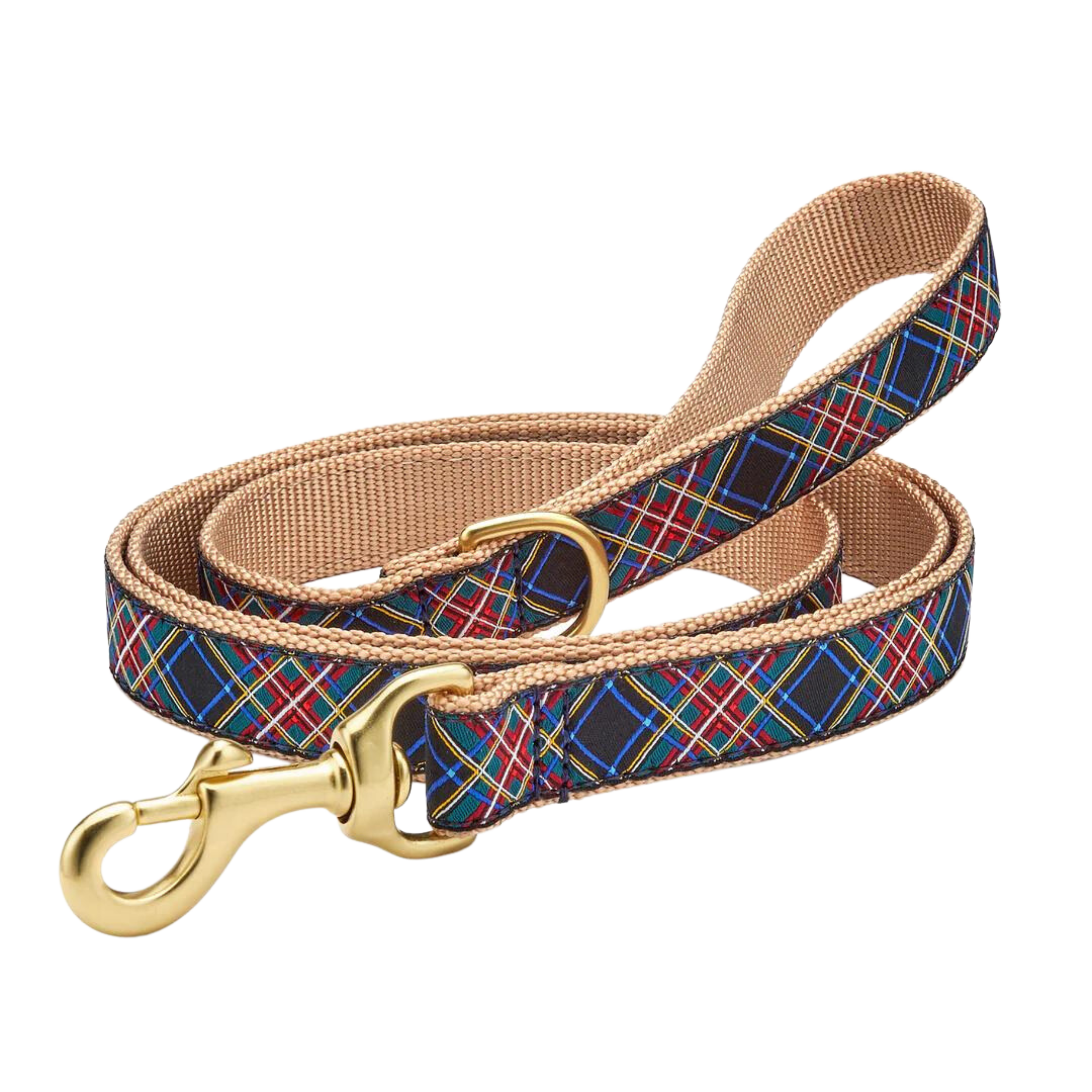 black-tartan-plaid-dog-leash