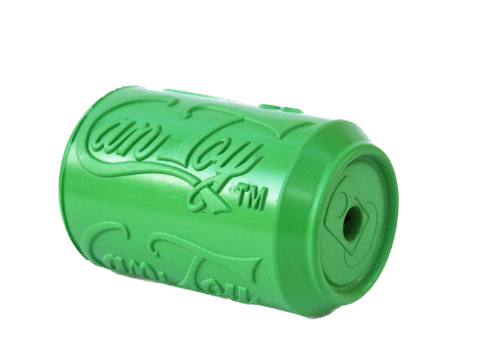 Chew Resistant Toy | Rubber Soda Can Green