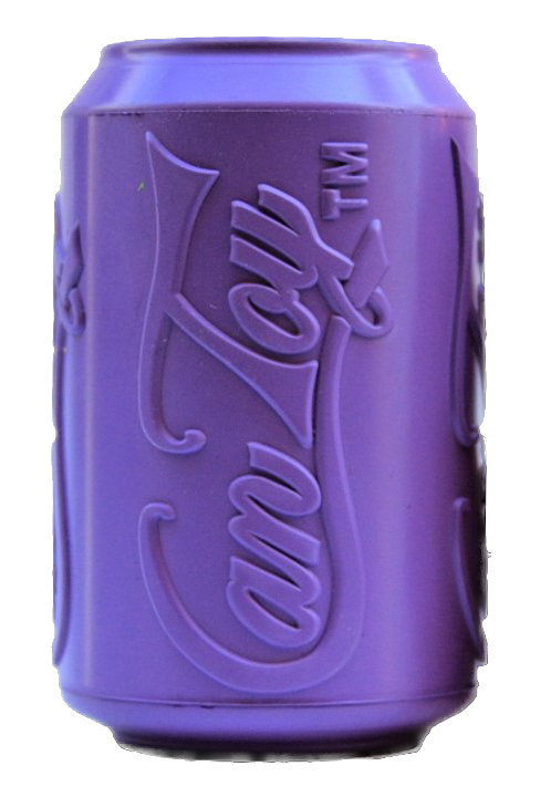 Chew Resistant Toy | Rubber Soda Can Purple