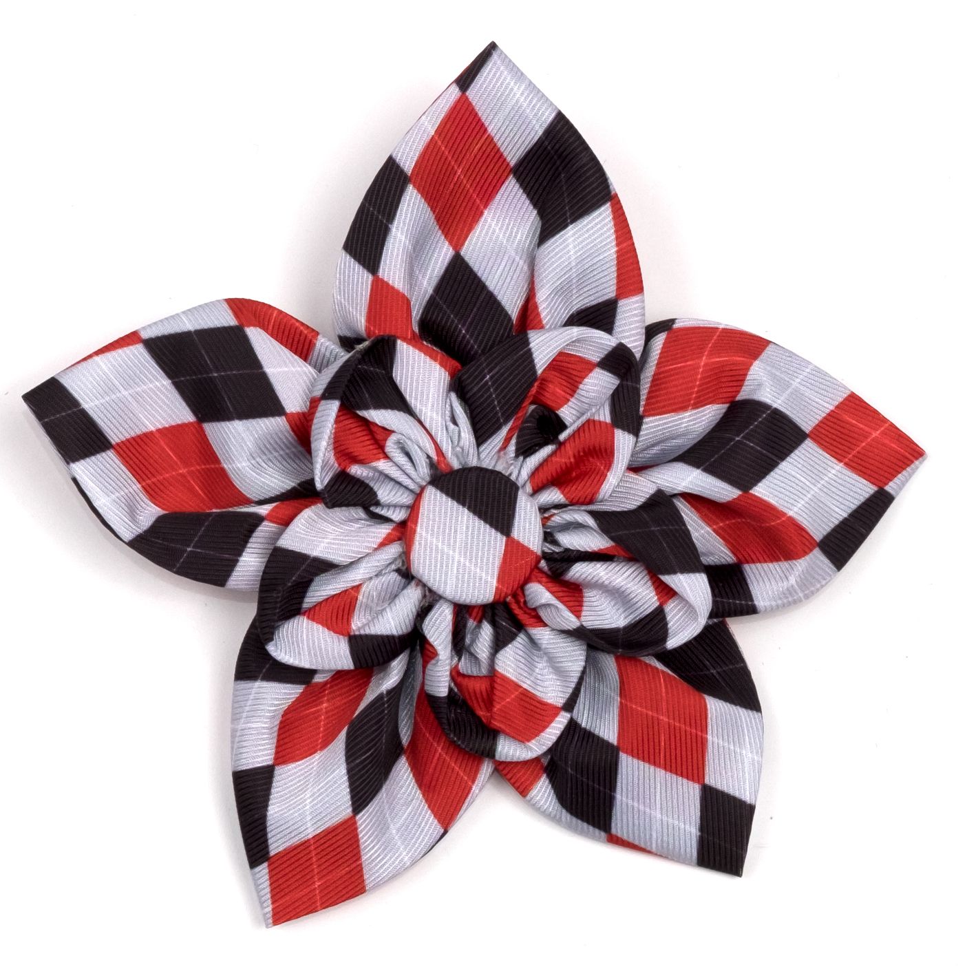 DOG-COLLAR-SLIDER-FLOWER-PREPPY-ARGYLE-RED