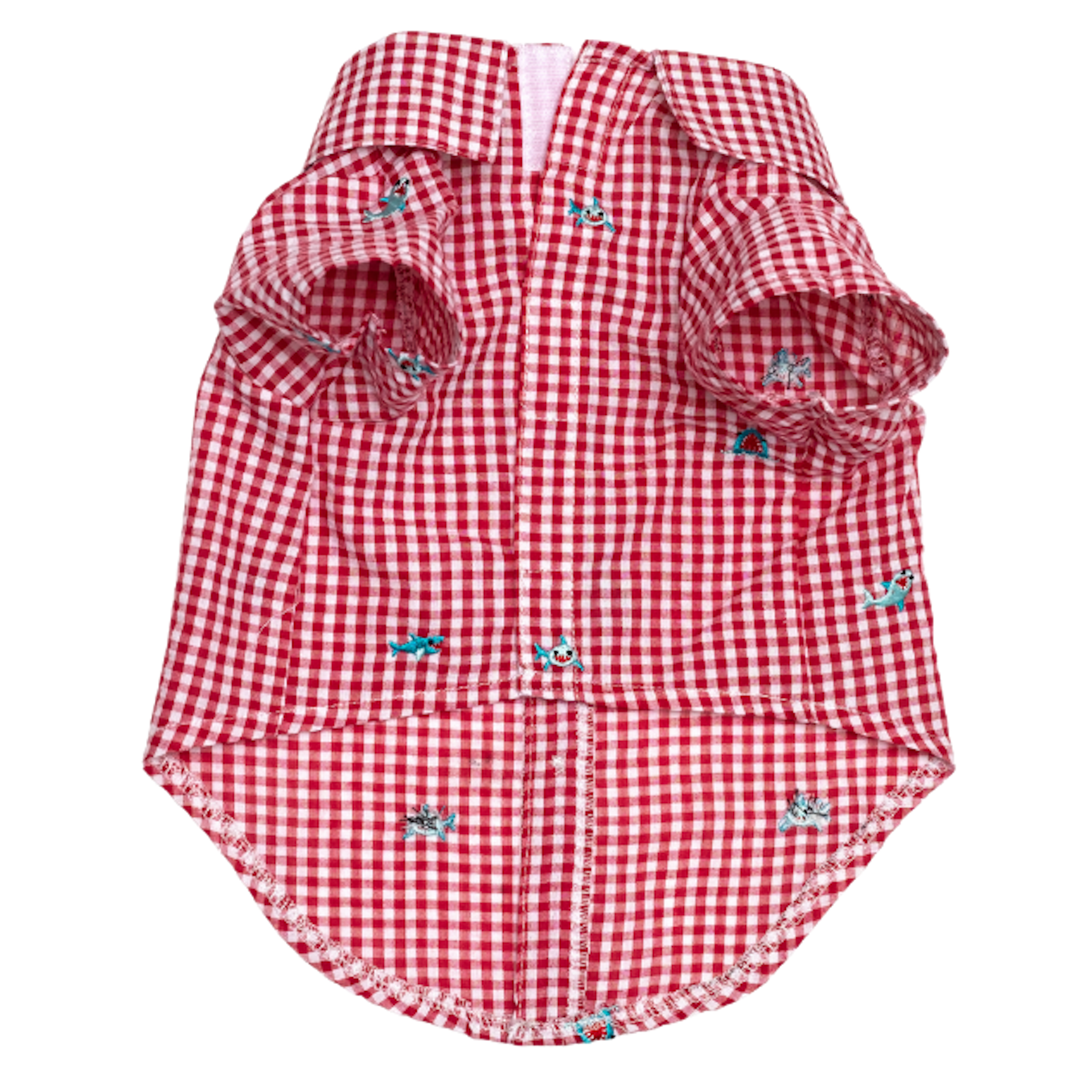 GINGHAM-CHOMP-DOG-SHIRT