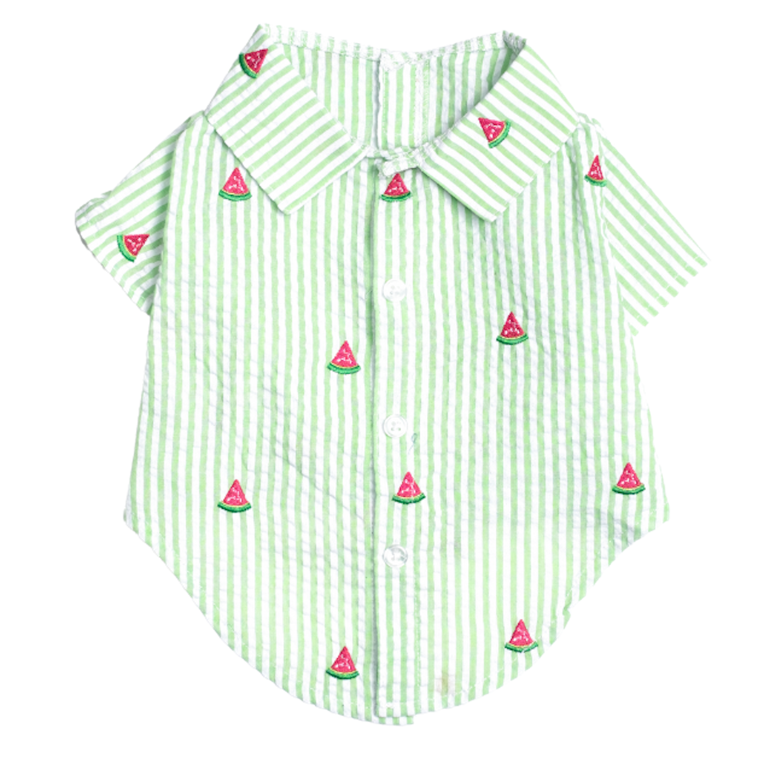 GREEN-STRIPE-WATERMELON-DOG-SHIRT