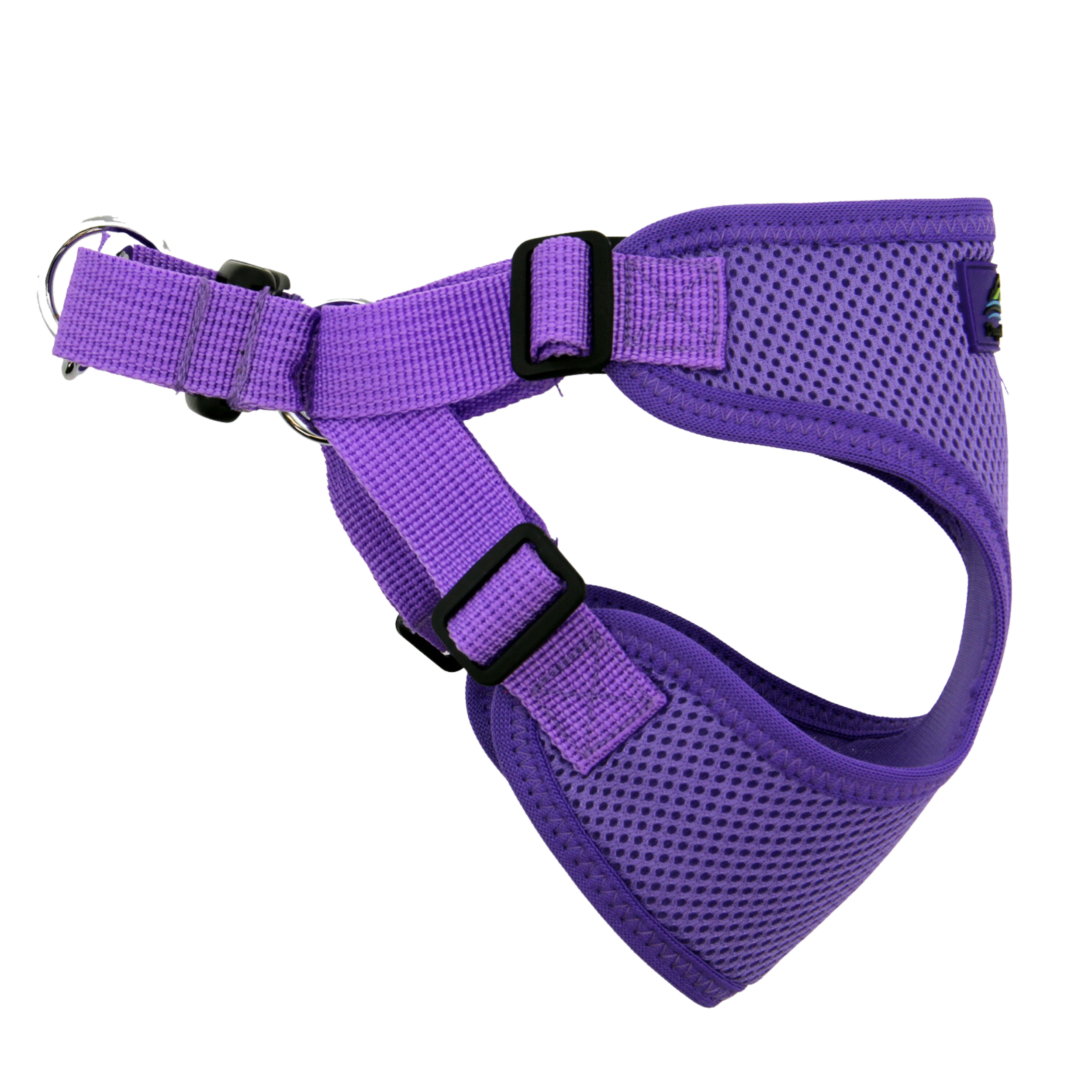 PAISLEY-PURPLE-WRAP-SNAP-DOG-HARNESS