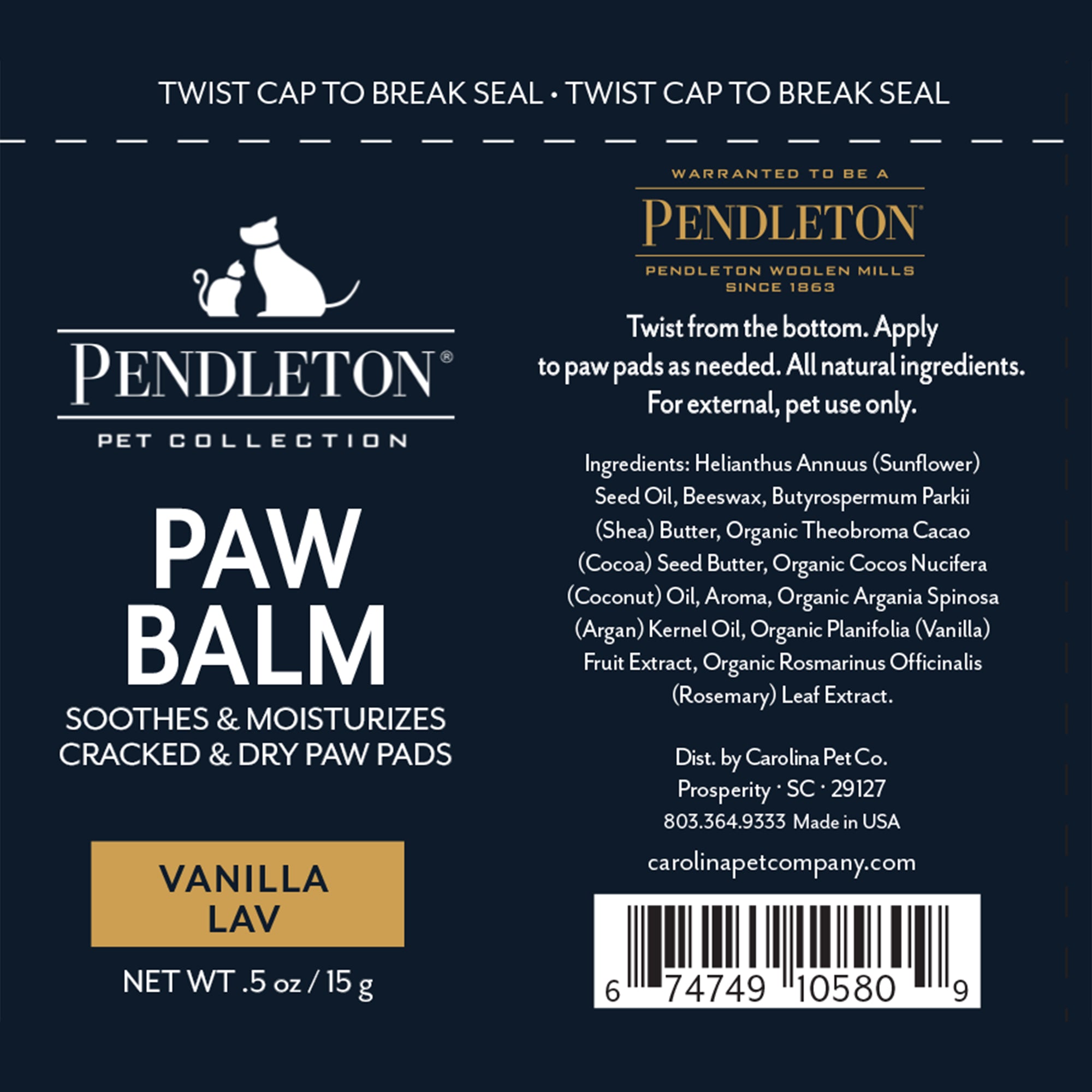 Pendleton Pet Paw Balm | Lavender