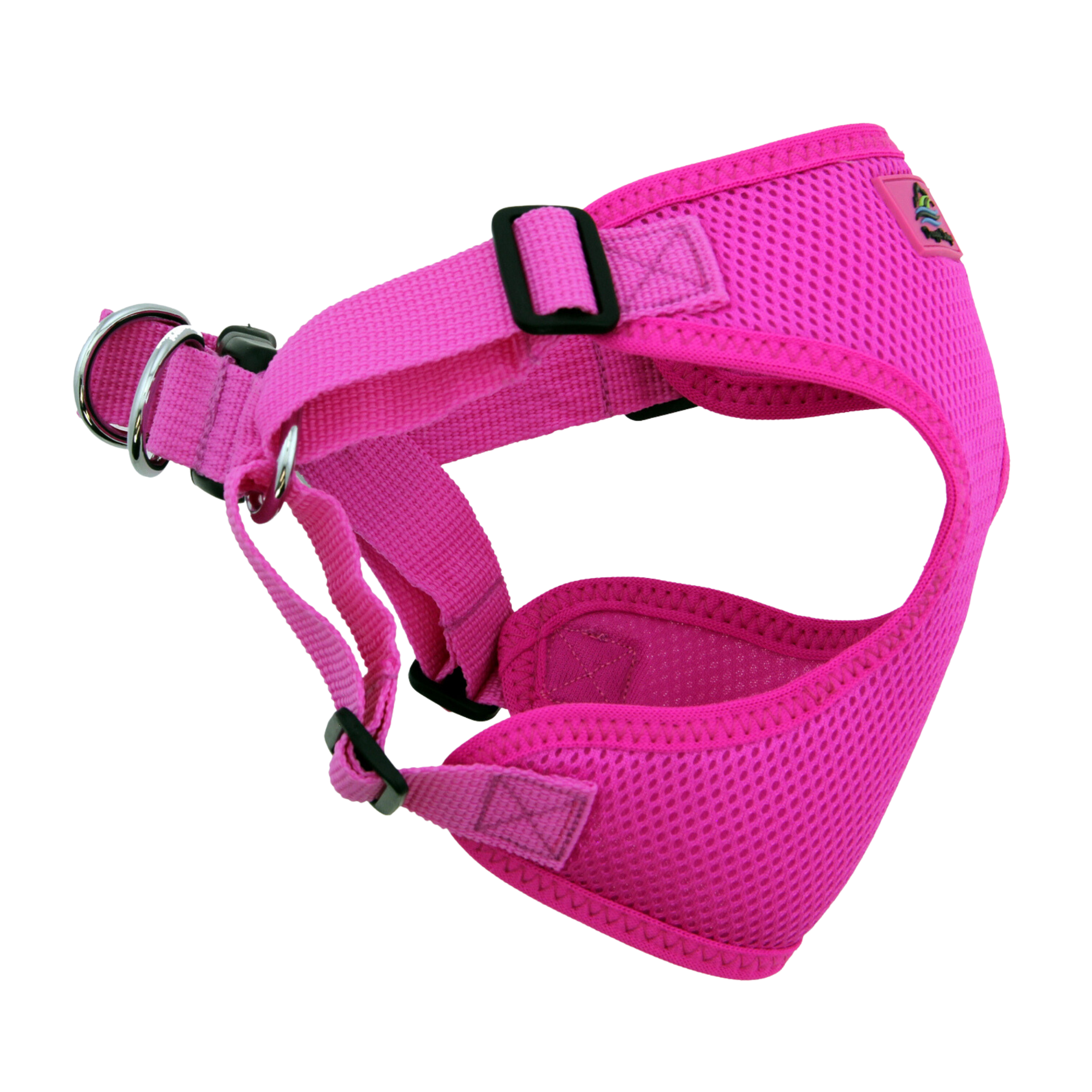 RASPBERRY-PINK-WRAP-SNAP-DOG-HARNESS