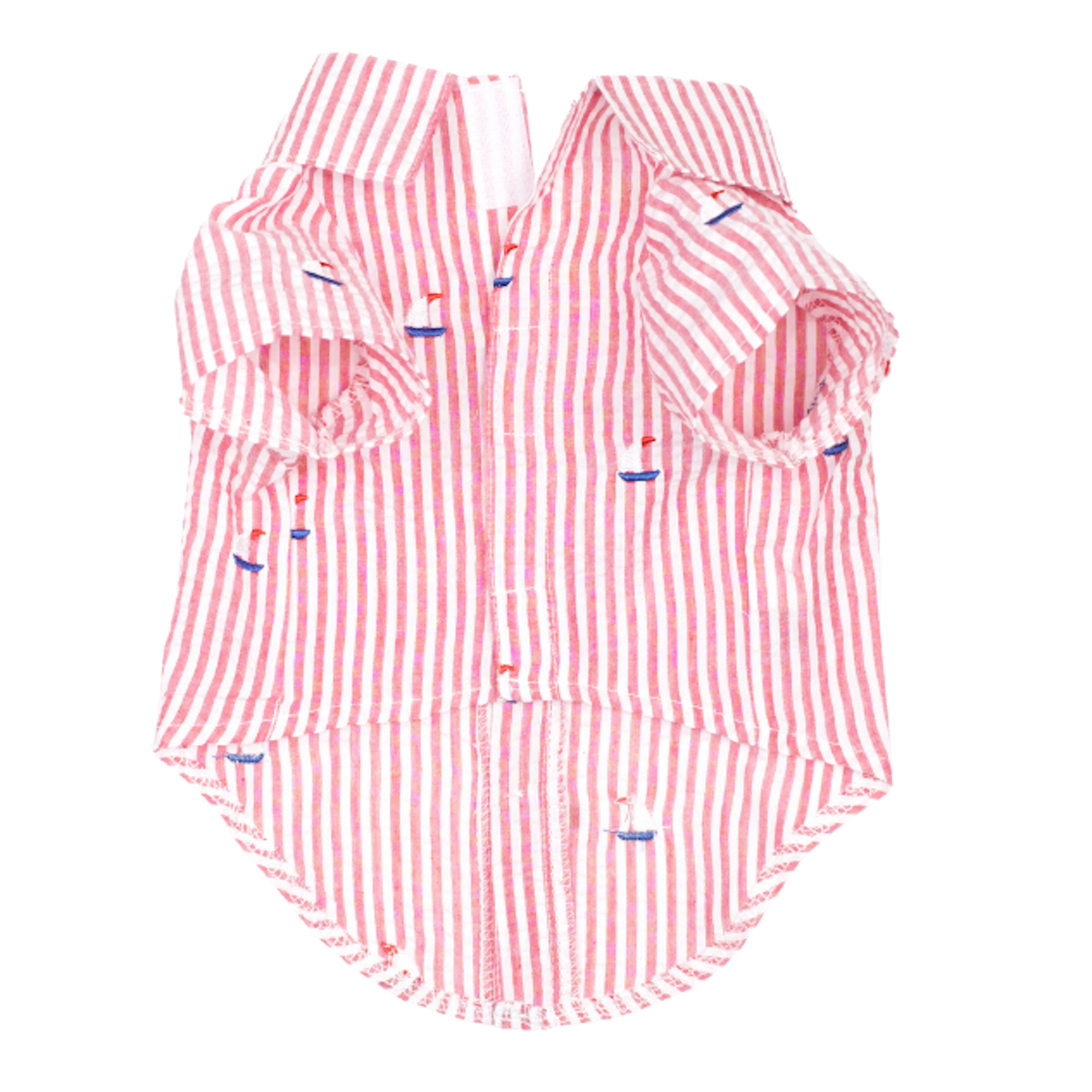 RED-STRIPE-SAILBOAT-DOG-SHIRT