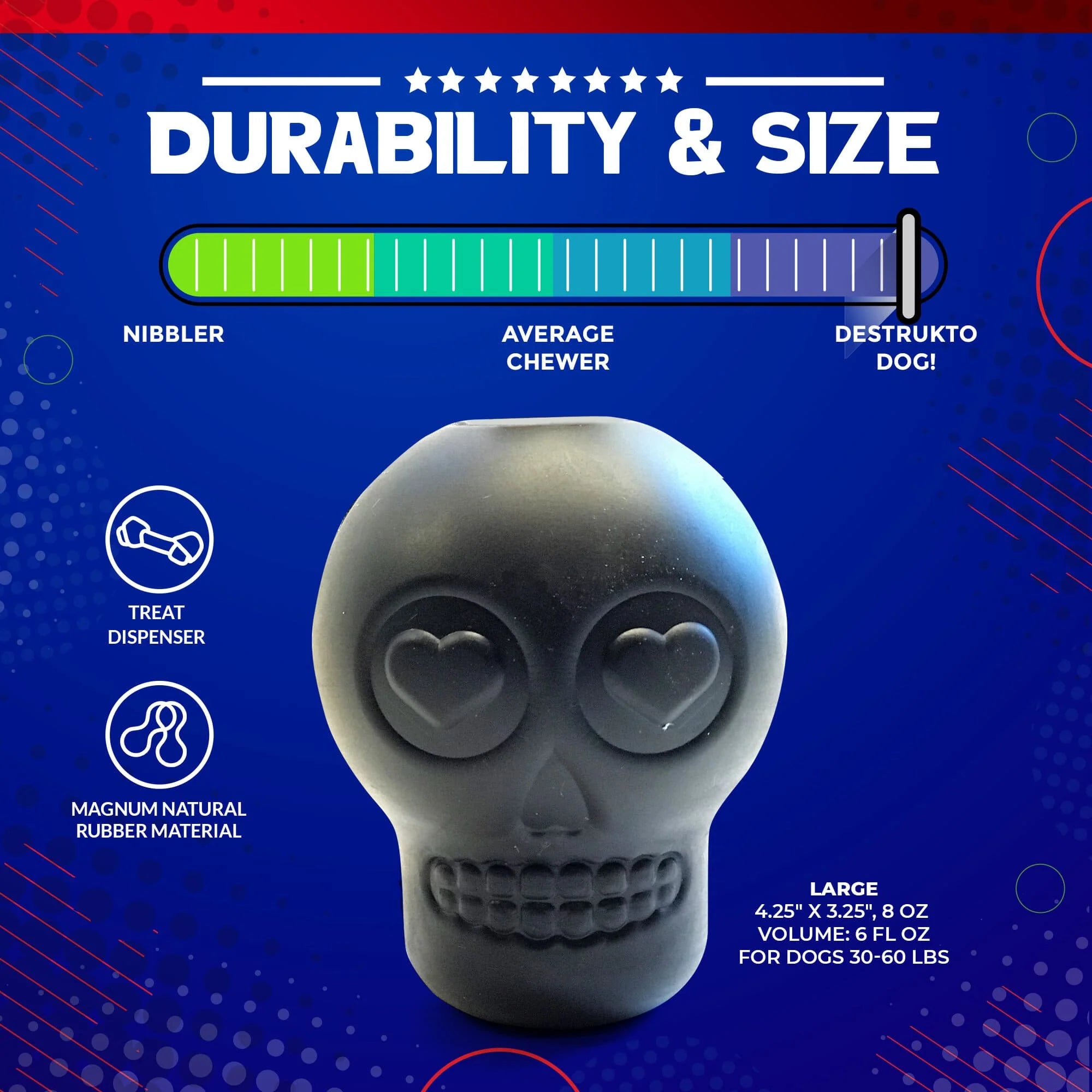 SODAPUP MAGNUM SUGAR SKULL TREAT DISPENSER BLACK