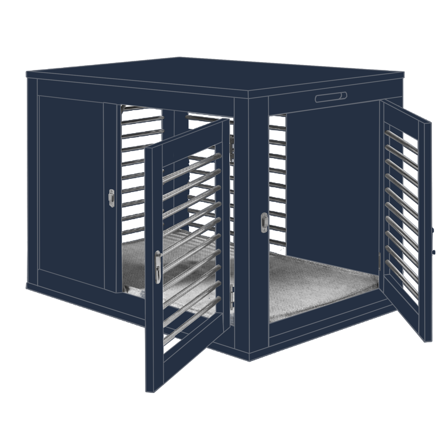 calm-sea-solid-blue-moderno-crate-dog-kennel