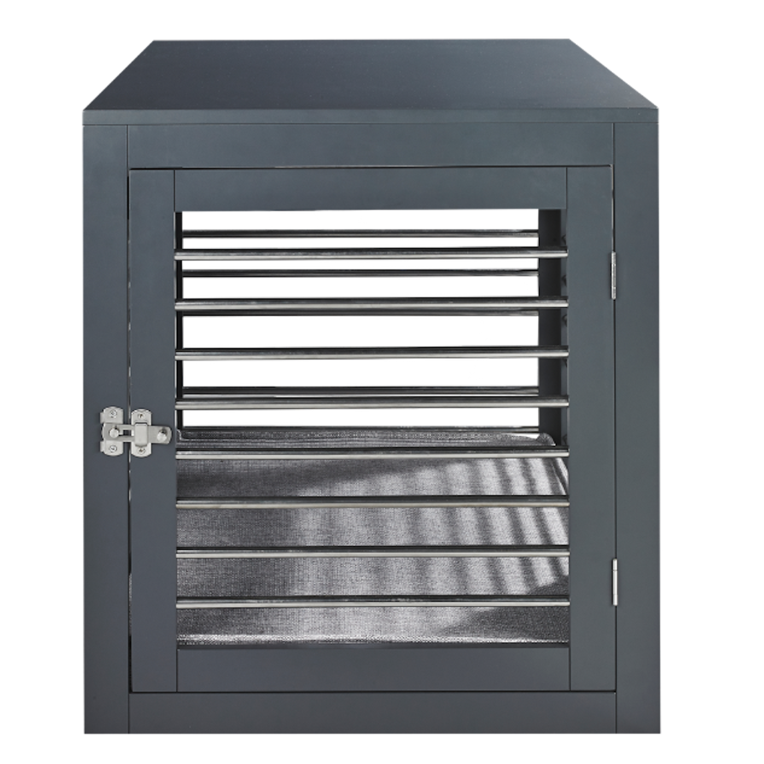 charcoal-gray-moderno-crate-dog-kennel