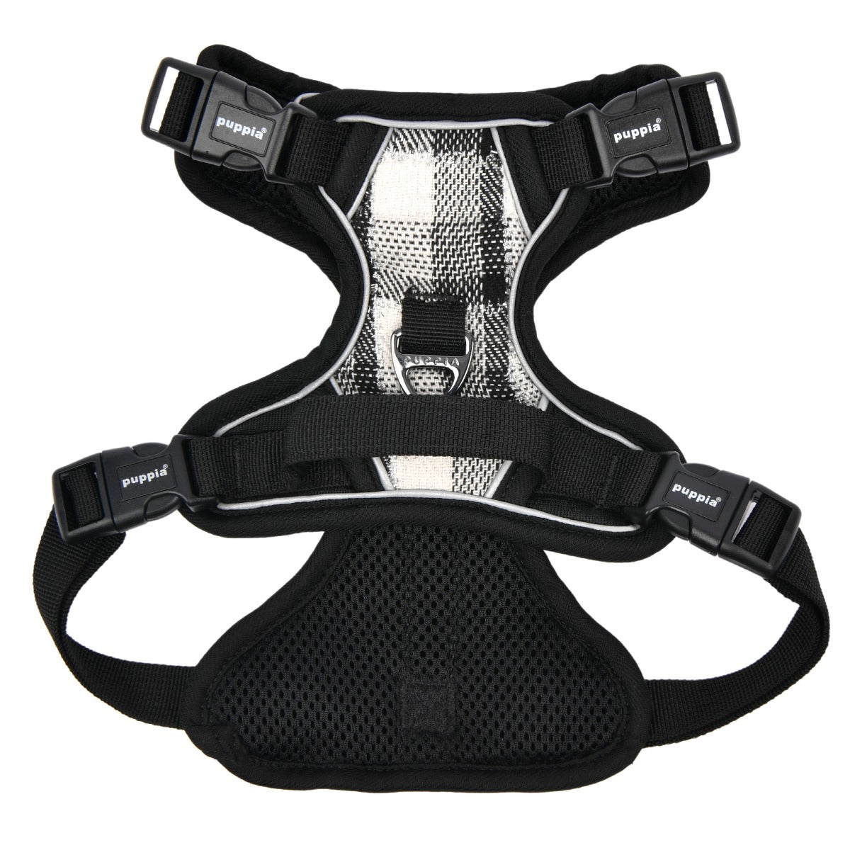 front-hook-dog-harness-garrett-black-plaid-check