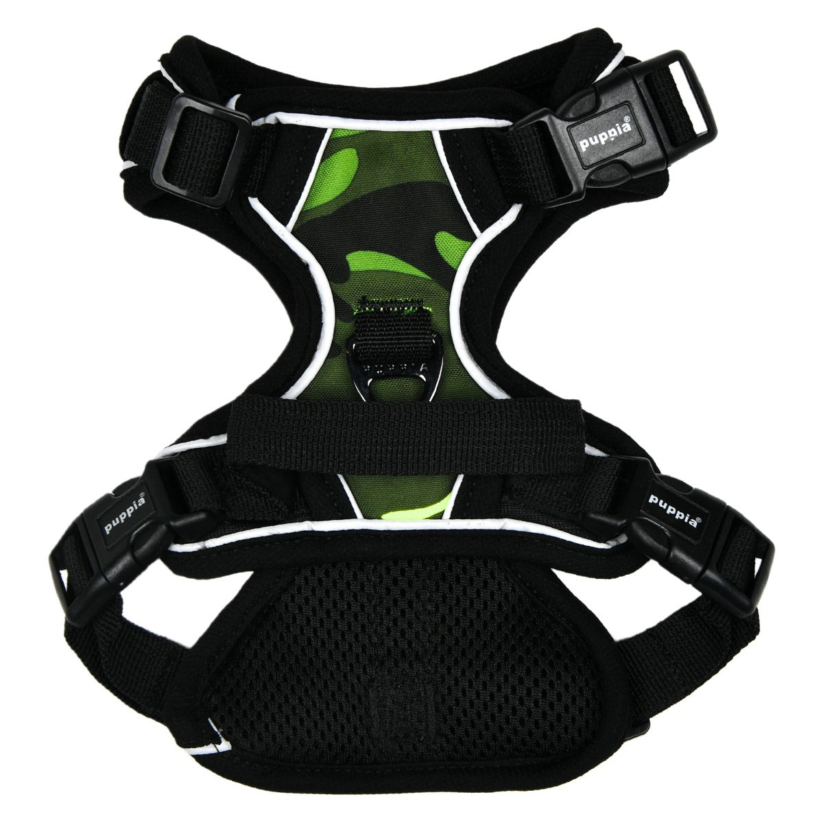 front-hook-dog-harness-neon-camo-green