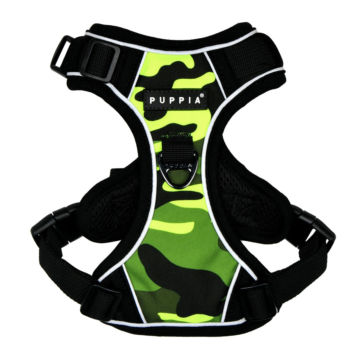 front-hook-dog-harness-neon-camo-green