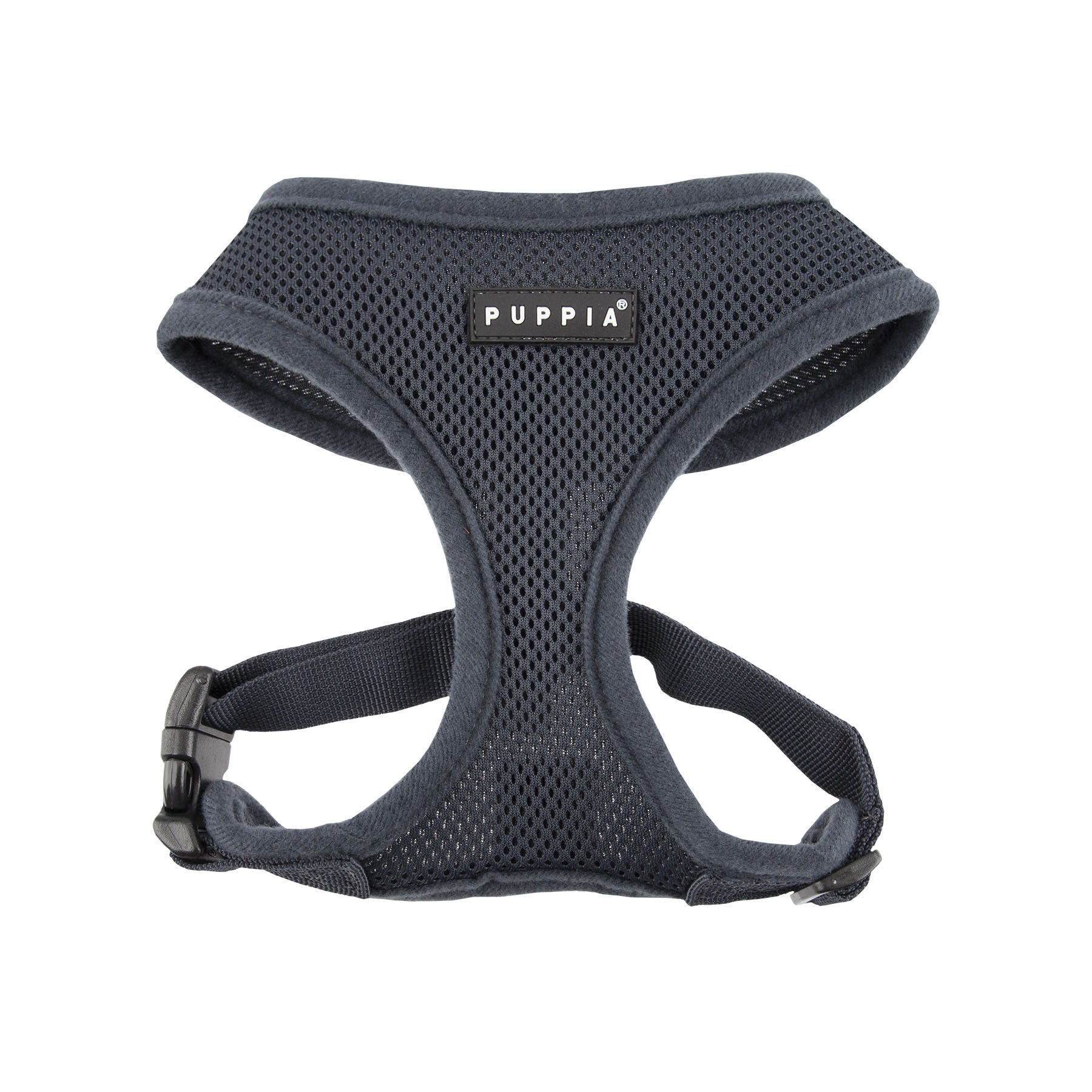 mesh-soft-dog-harness-gray