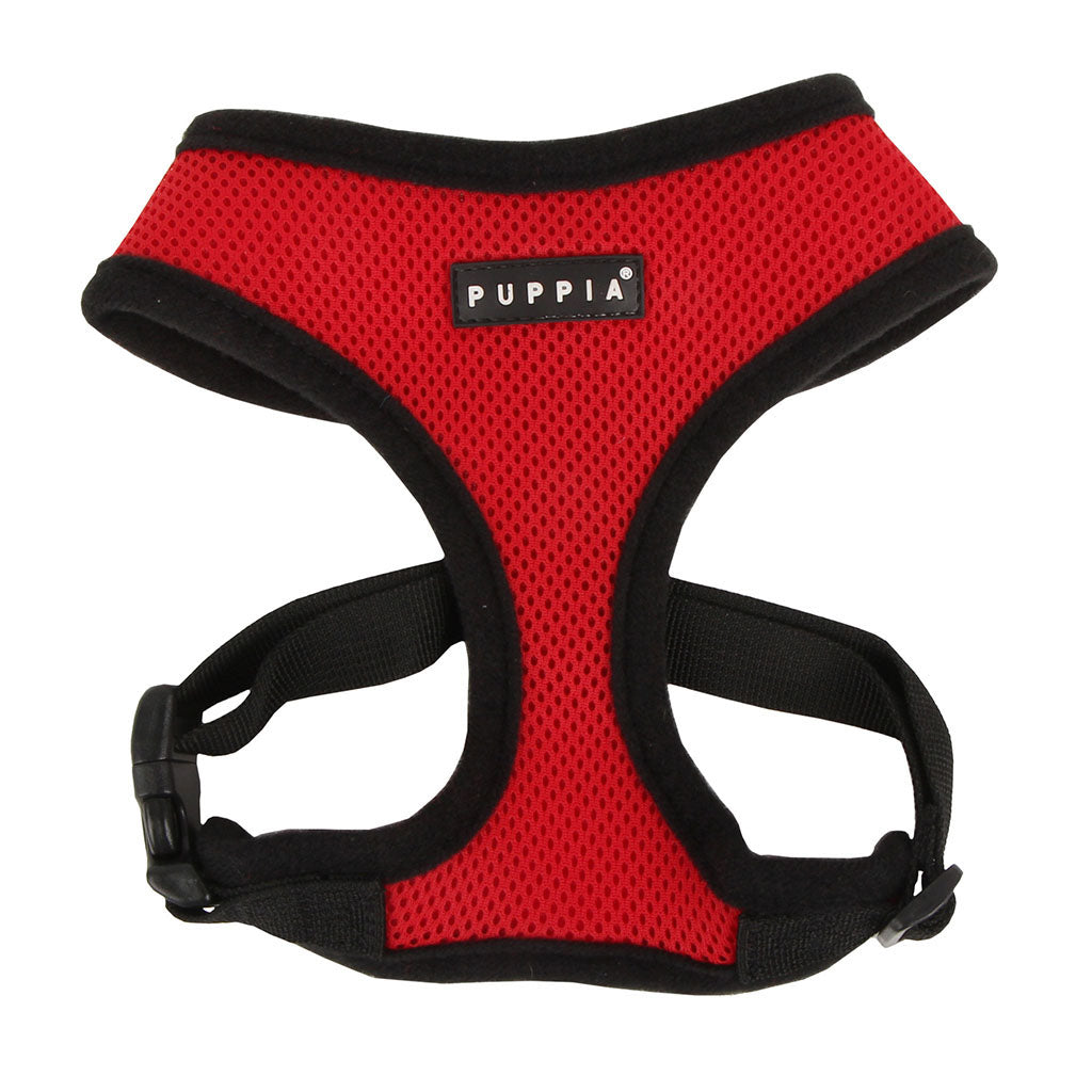 mesh-soft-dog-harness-red