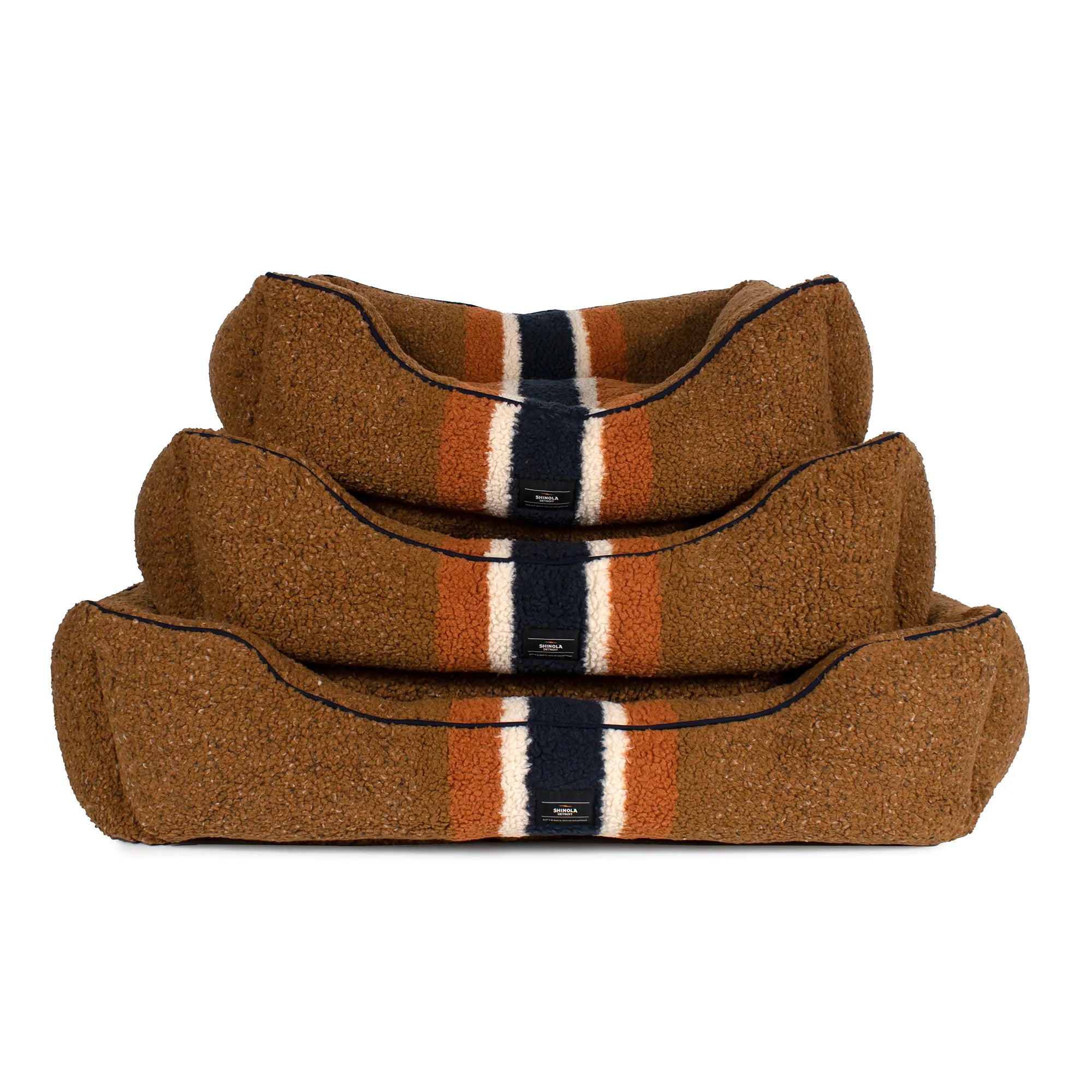 rust-berber-bolster-cuddler-shinola-dog-bed