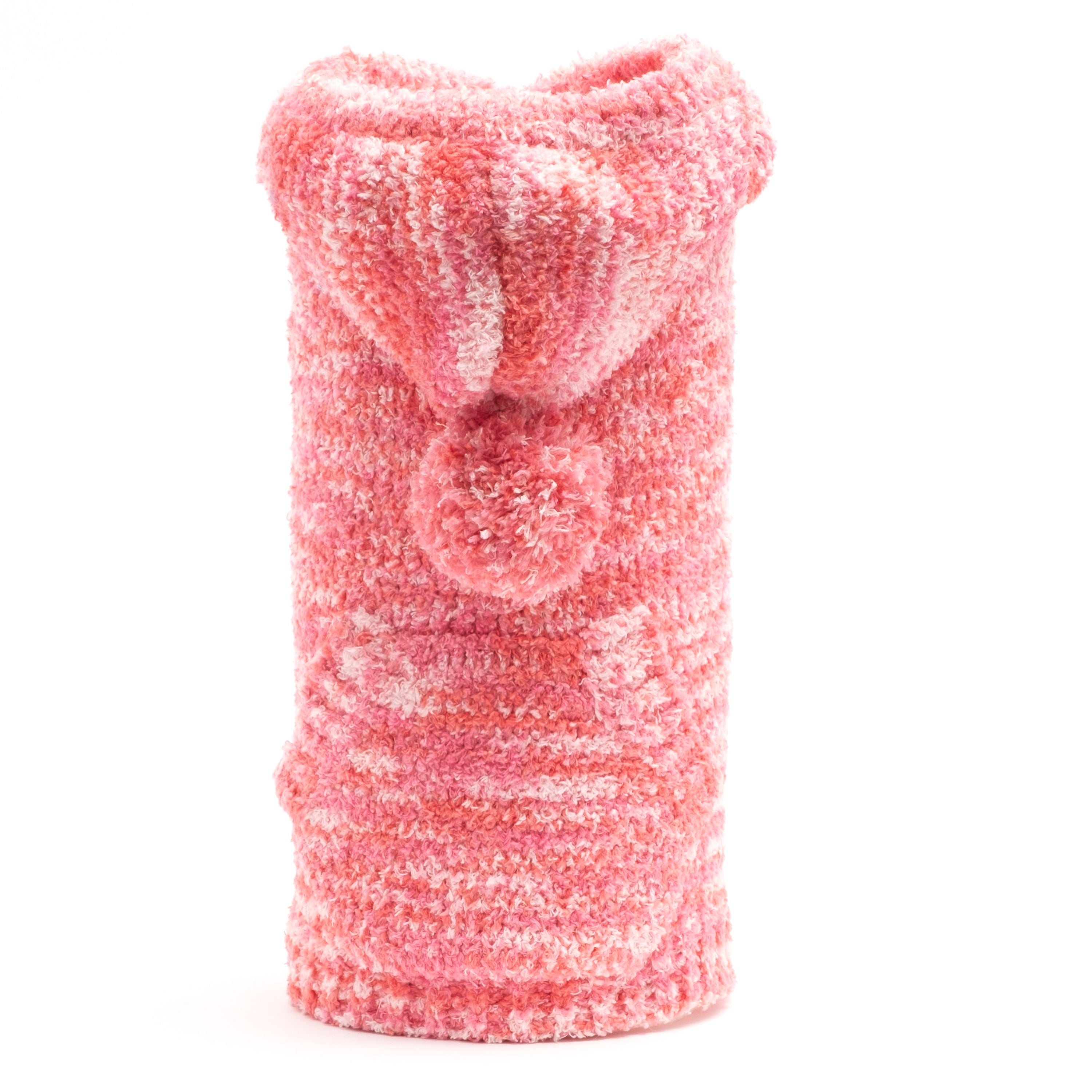 Pink textured headband on a white background