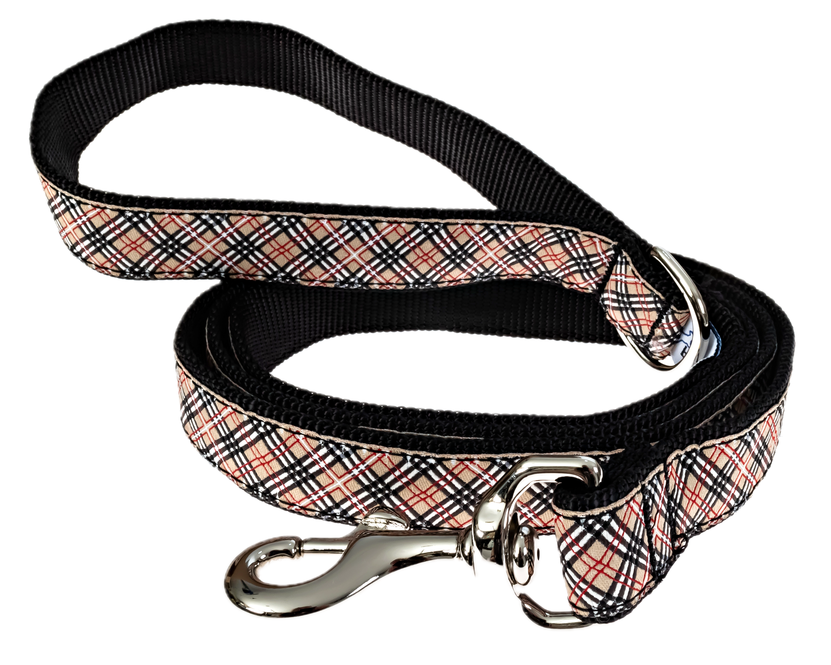 tan-plaid-dog-leash