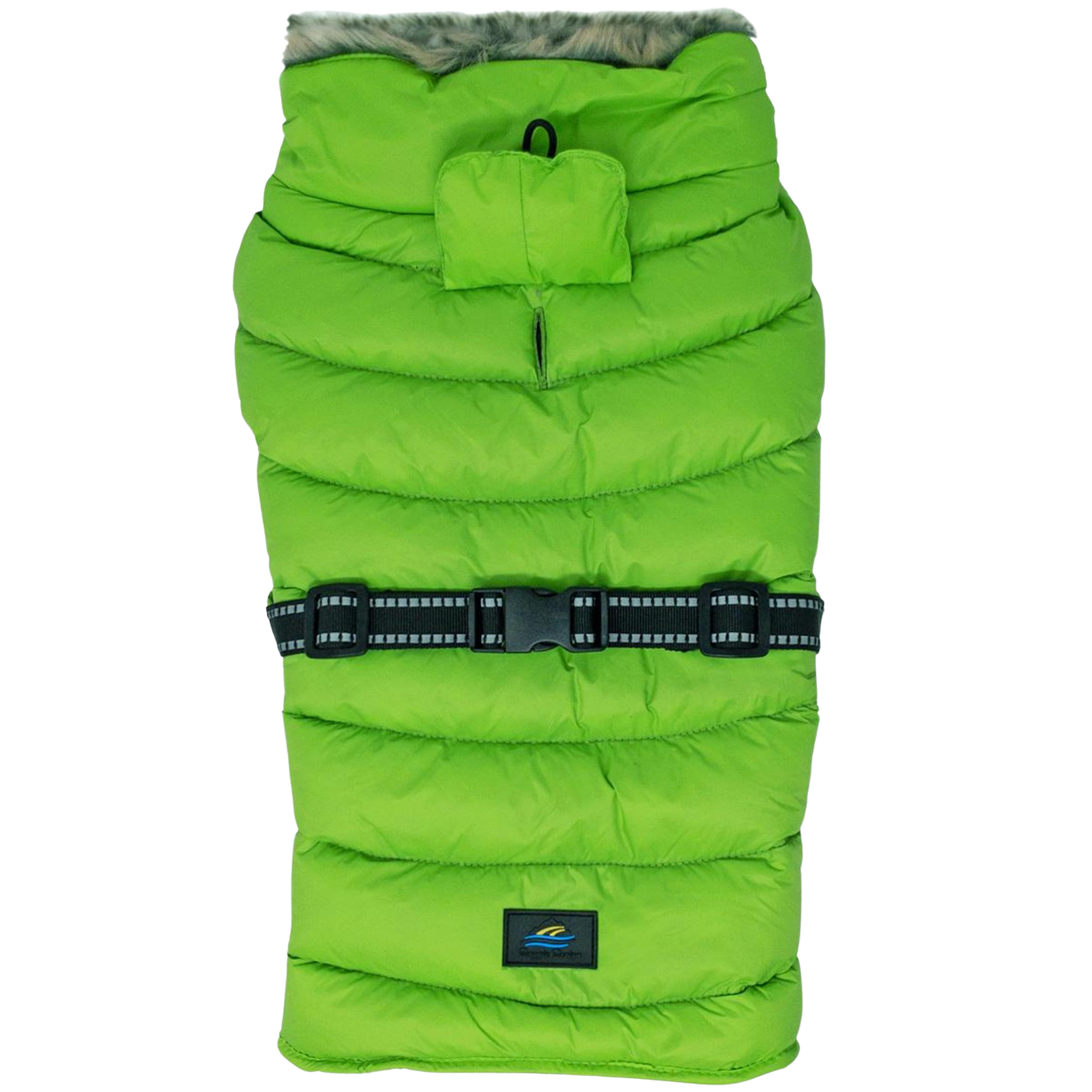 ALPINE-EXTREME-DOG-PUFFY-WINTER-COAT-LIME-GREEN