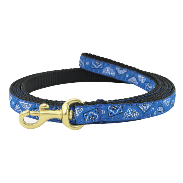 BLUE-BANDANA-DOG-LEASH-SMALL-BREED-TEACUP