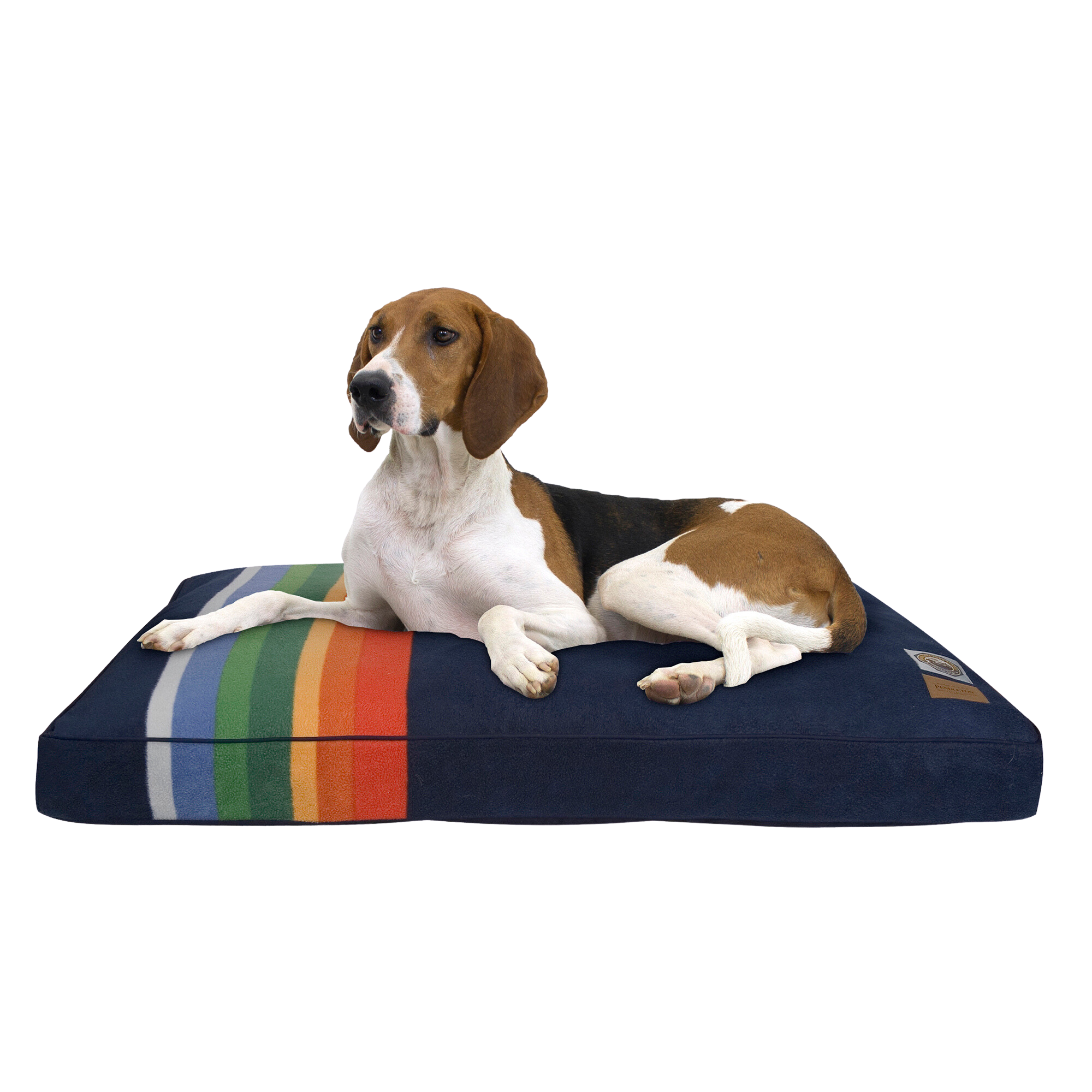 BOULDERBARKS-PENDLETON-DOG-BED-NAVY-BLUE-YELLOW-RED-ORANGE-GREEN-CRATER-LAKE-NATIONAL-PARK