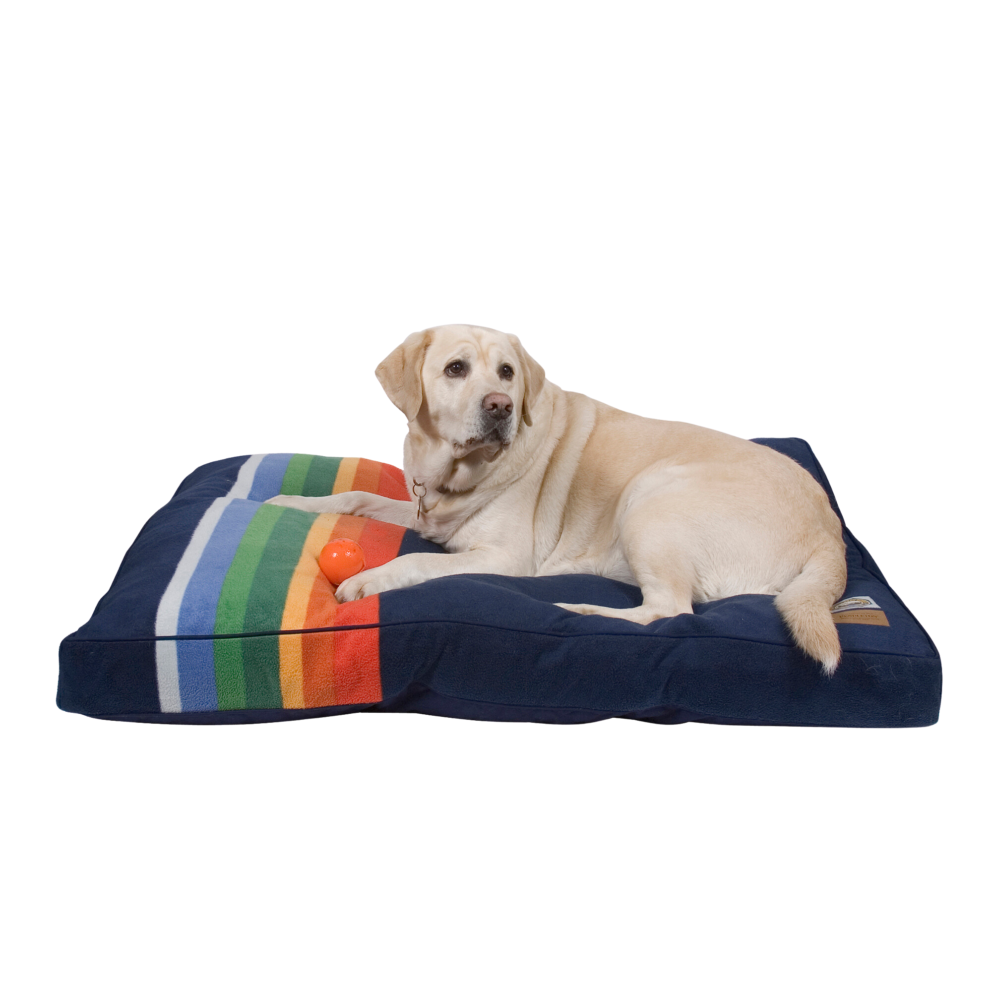 BOULDERBARKS-PENDLETON-DOG-BED-NAVY-BLUE-YELLOW-RED-ORANGE-GREEN-CRATER-LAKE-NATIONAL-PARK