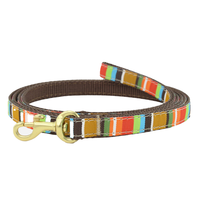 BROWN-STRIPE-DOG-LEASH-SMALL-BREED-TEACUP