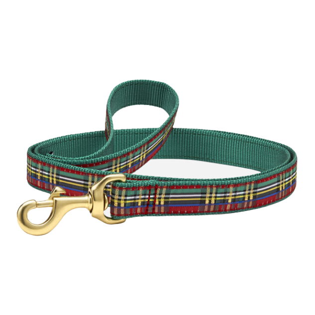 CHRISTMAS-SPARKLE-PLAID-DOG-LEASH-SMALL-BREED-TEACUP