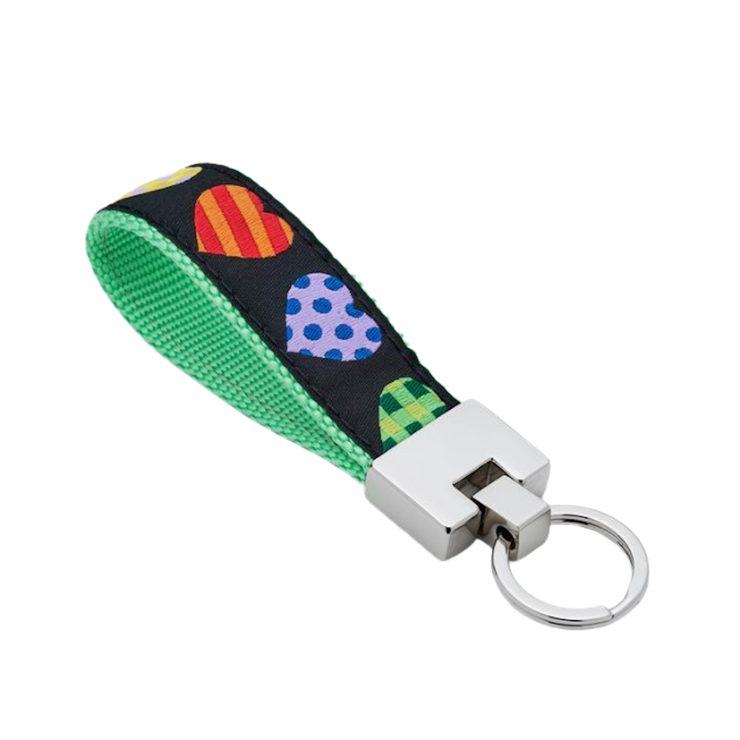 COLORFUL-HEARTS-DOG-KEY-RING