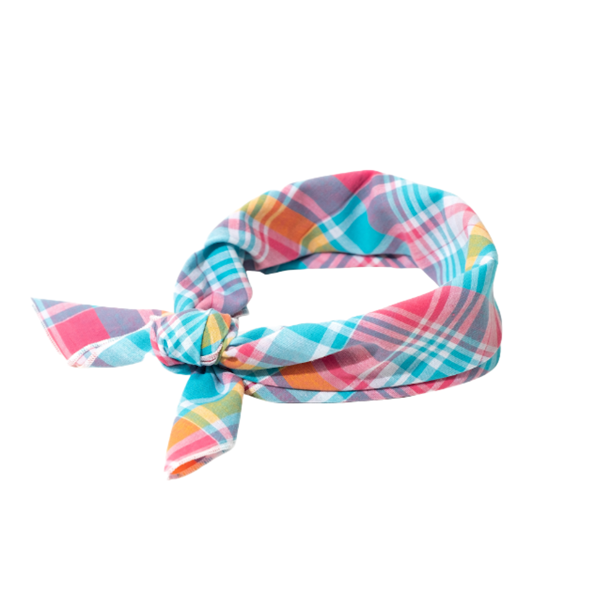 DOG-BANDANA-PINK-AQUA-MADRAS