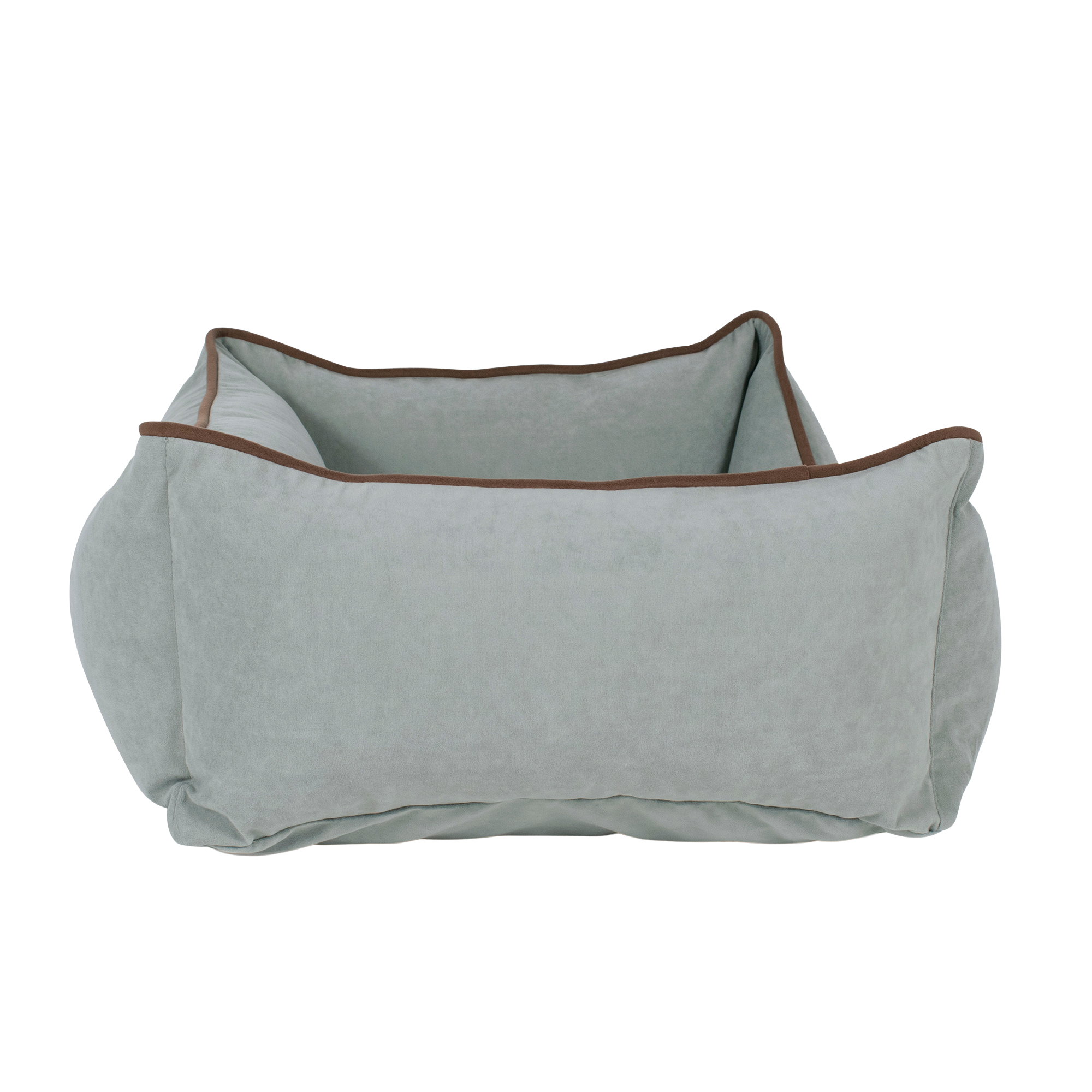 DOG-BED-MICROFIBER-LOW-PROFILE-BOLSTER-SPA-BLUE