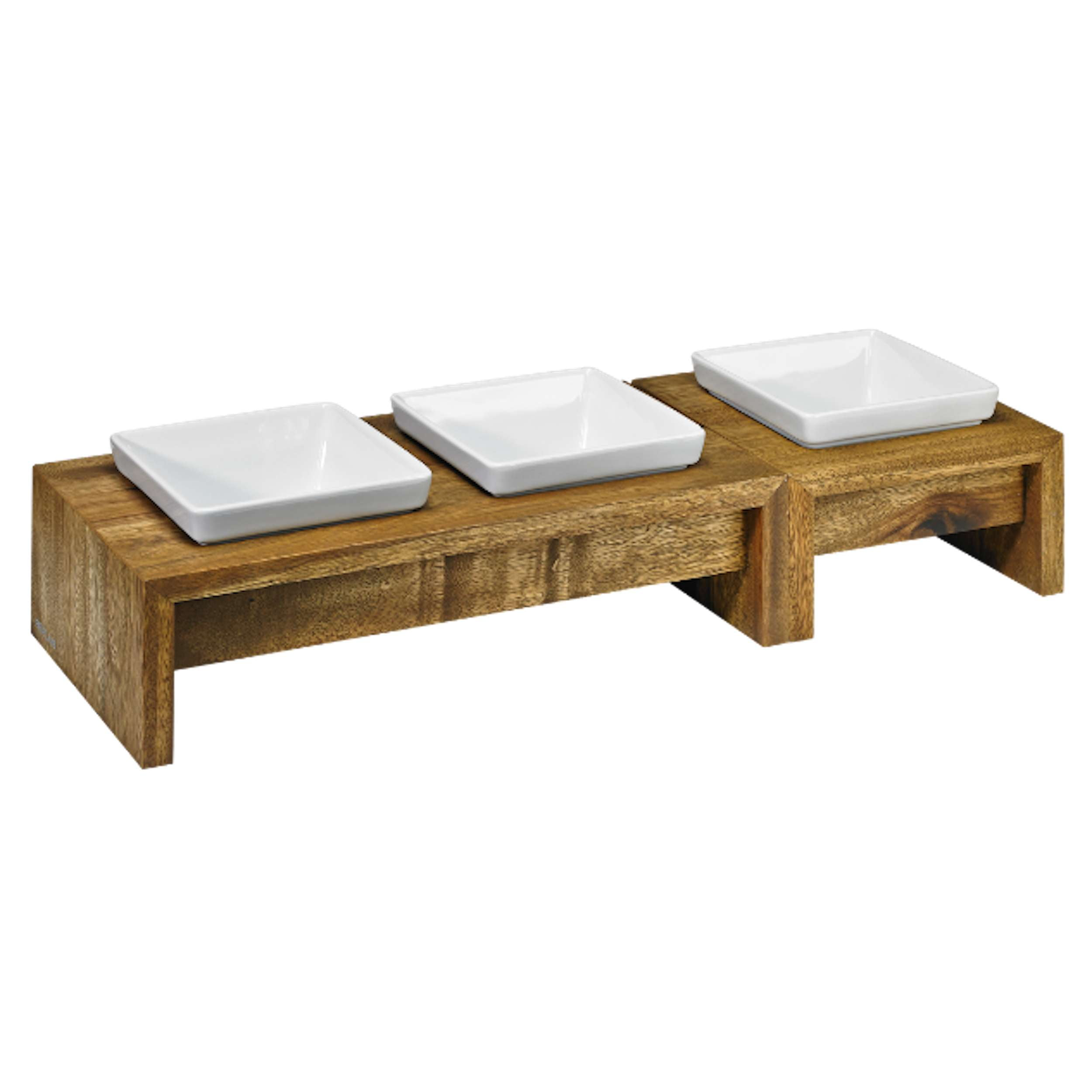 DOG-BOWL-BAMBOO-ARTISAN-DOUBLE-SINGLE-FEEDER