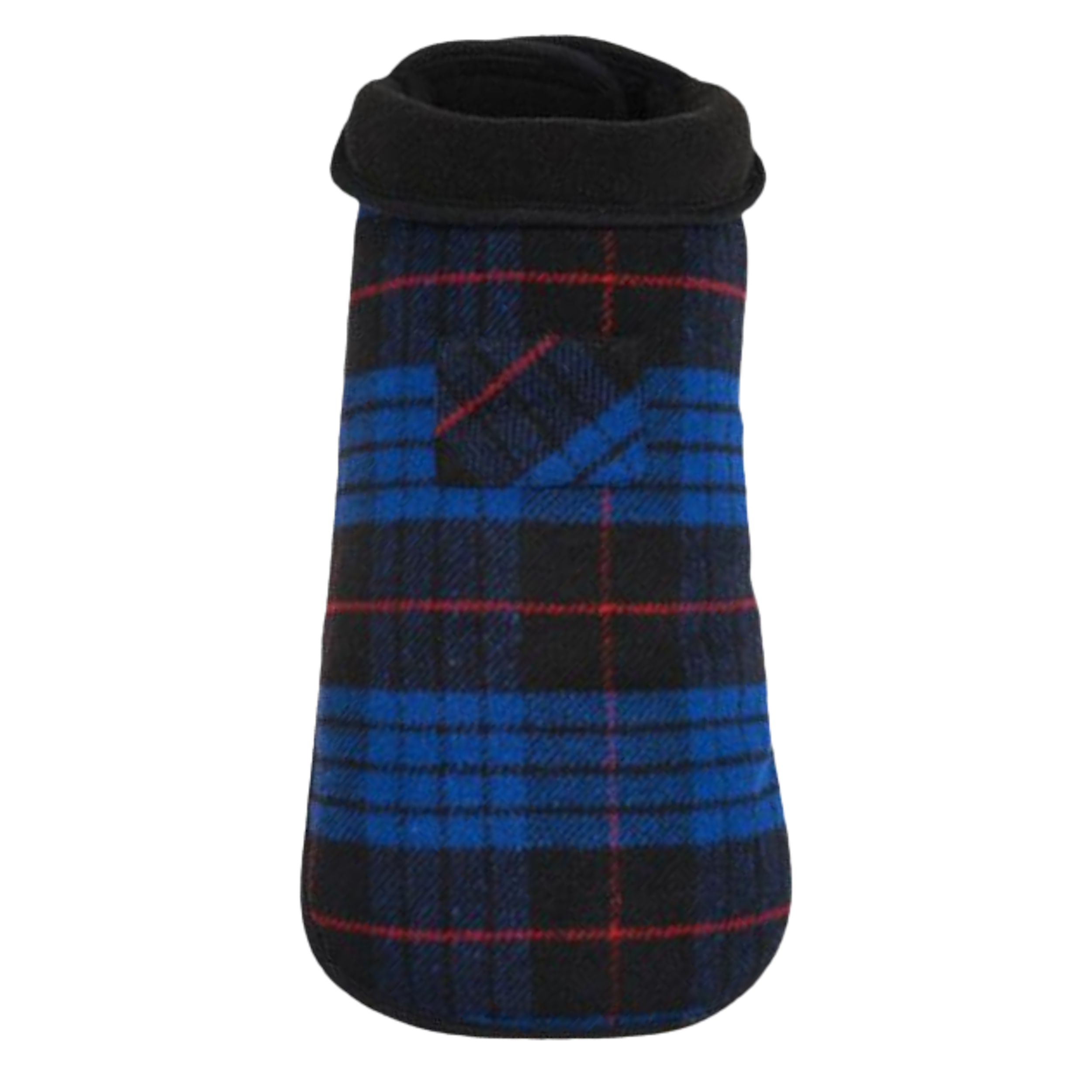 DOG-COAT-BLUE-PLAID-FLEECE-LINED