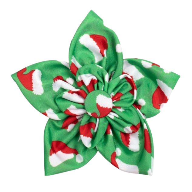 DOG-COLLAR-SLIDER-FLOWER-SANTA-HATS