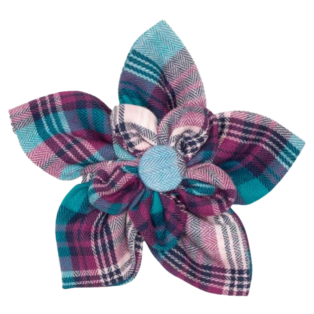 DOG-COLLAR-SLIDER-FLOWER-TEAL-PURPLE