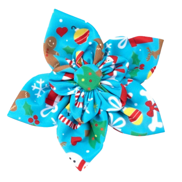 DOG-COLLAR-SLIDER-FLOWER-WINTER-WONDERLAND