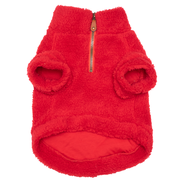 DOG-FLEECE-PULLOVER-RED