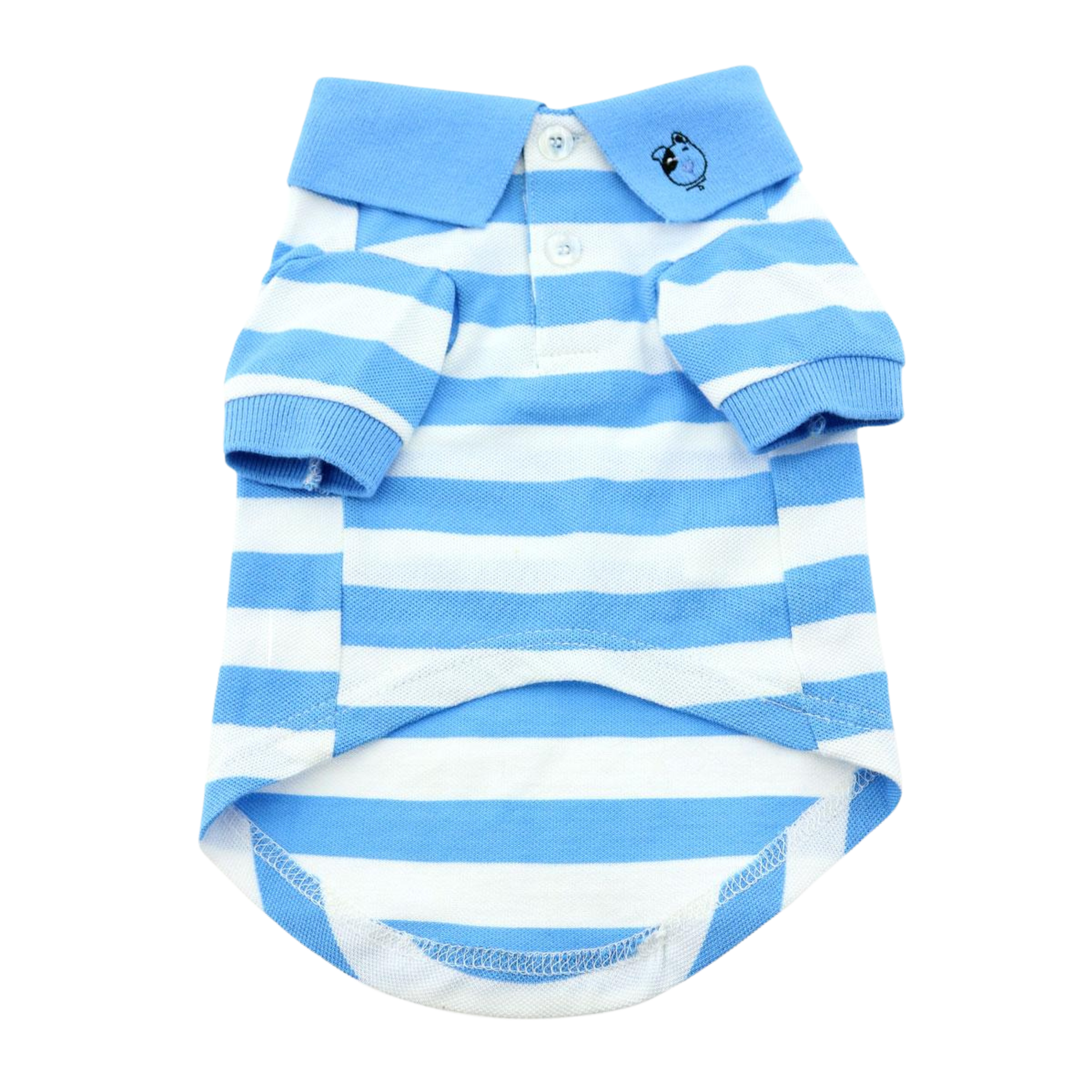 DOG-POLO-SHIRT-BLUE-AND-WHITE-STRIPES