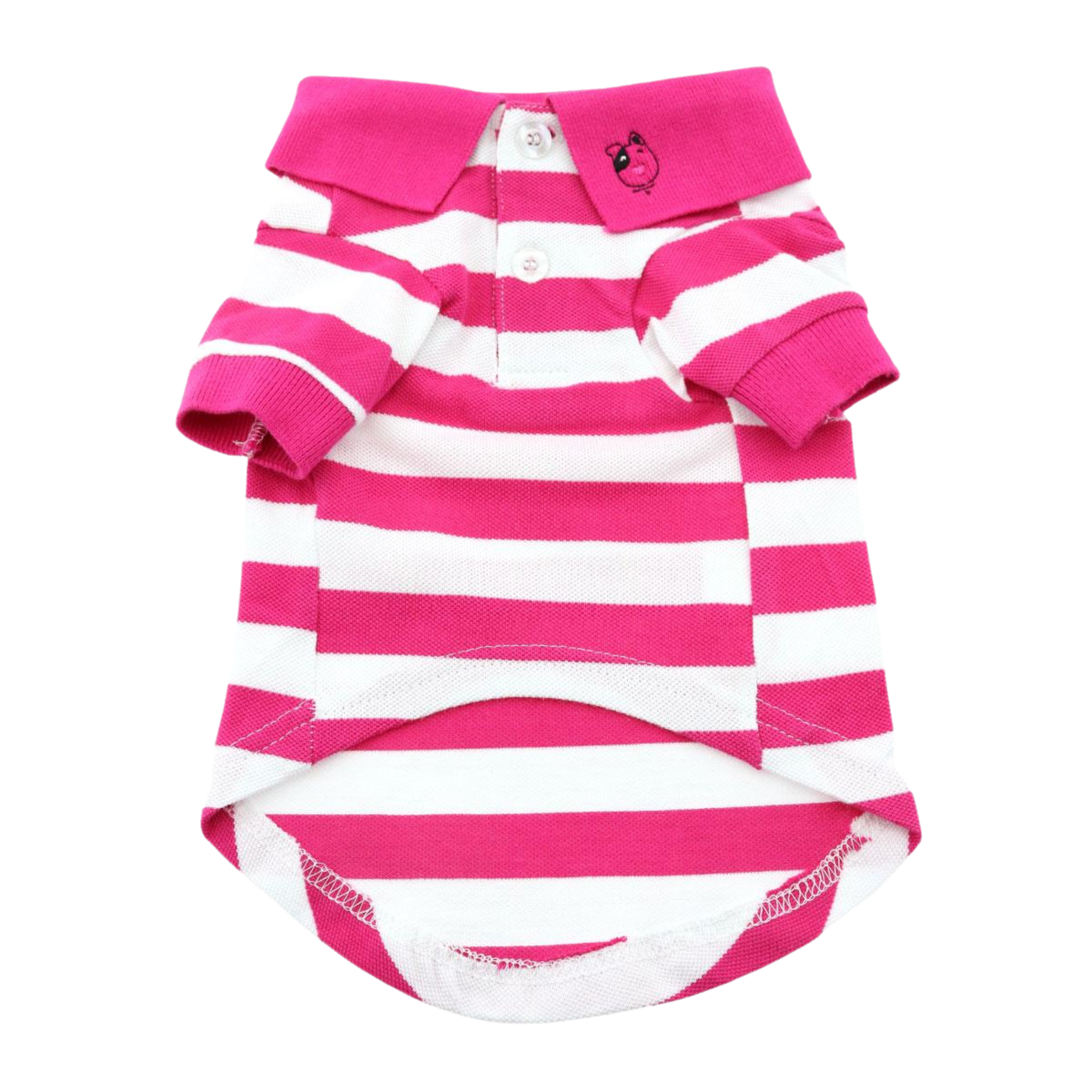 Polo Shirt | Magenta Stripes