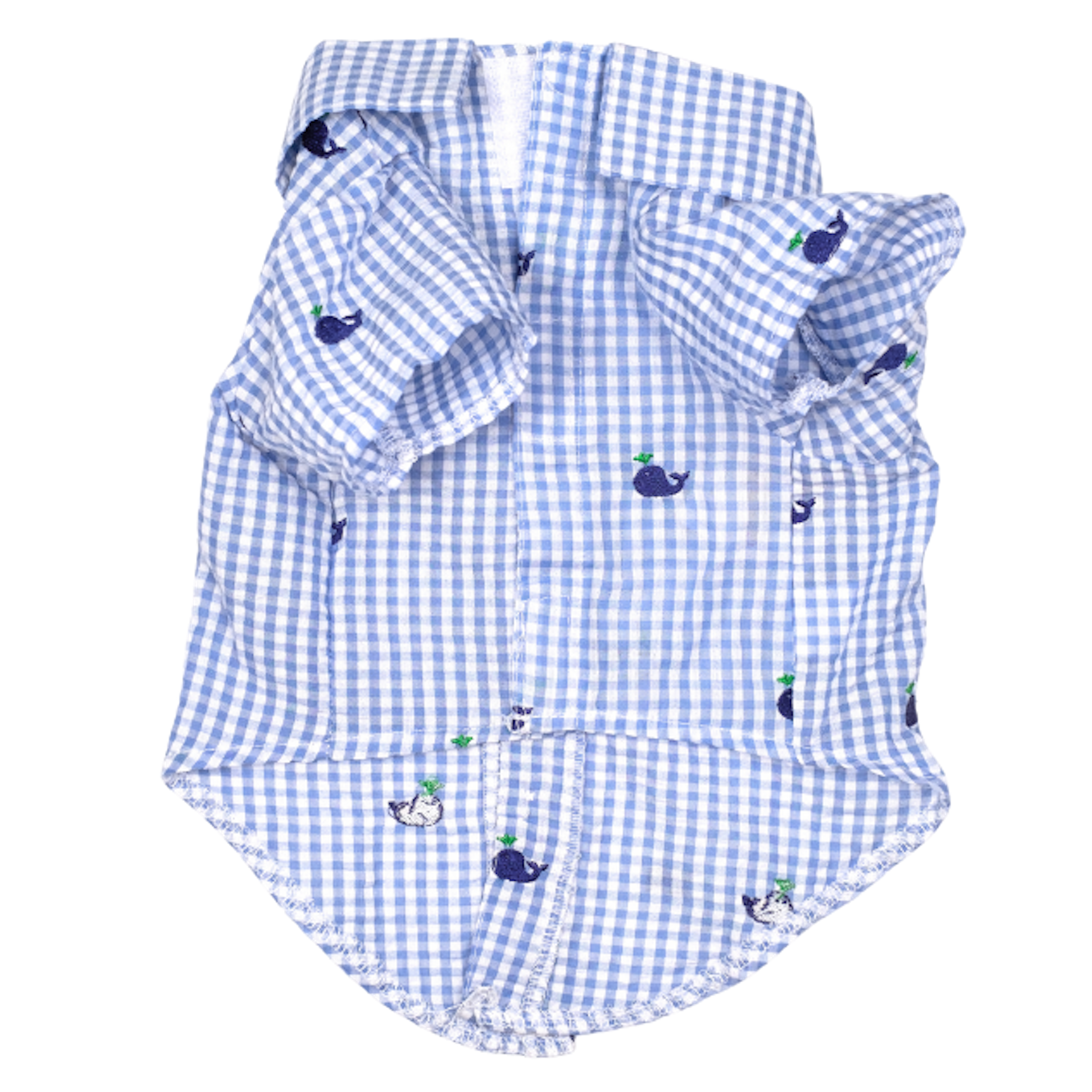 Shirt | Gingham Whales