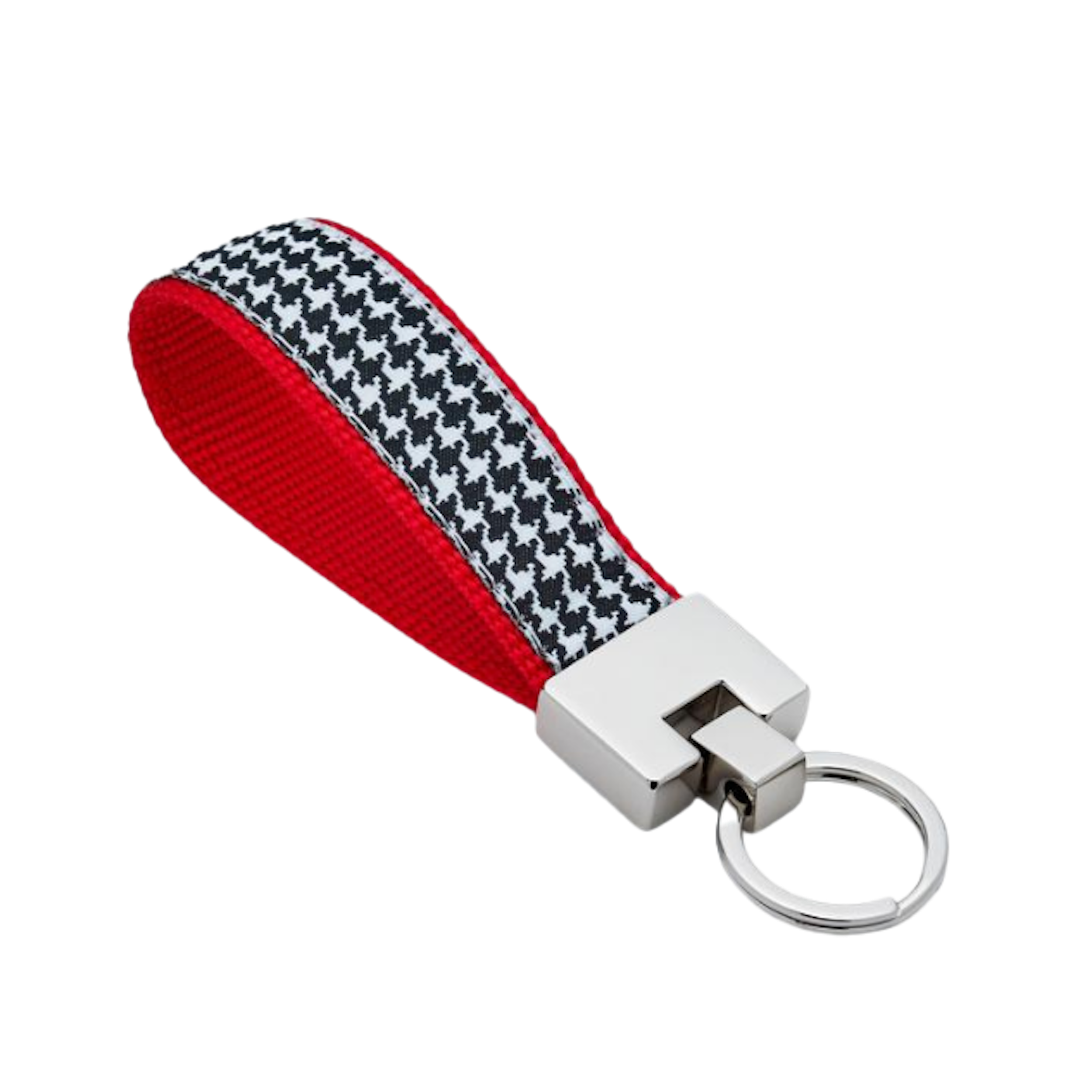 HOUNDSTOOTH-DOG-KEY-RING