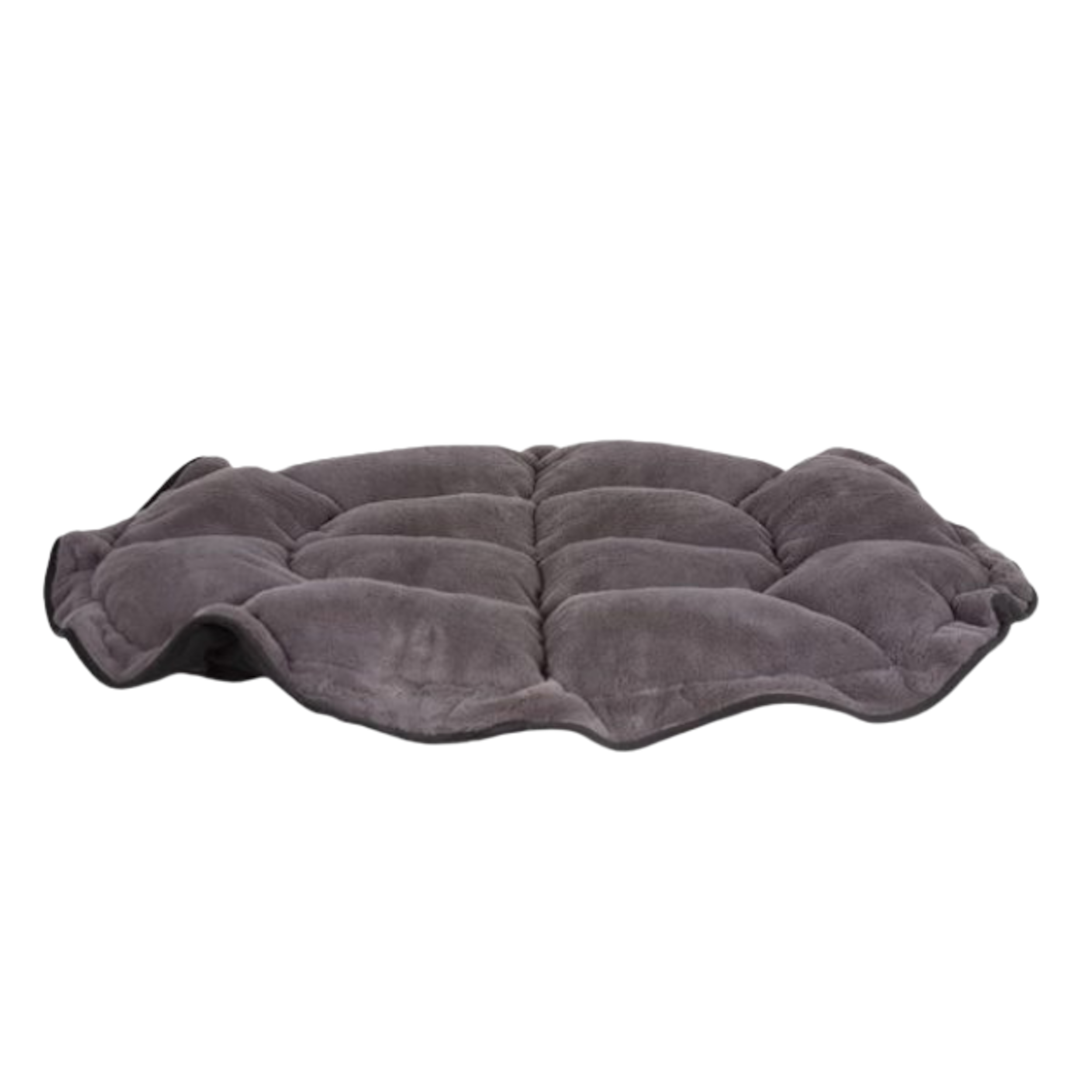 LILY-PAD-CUDDLE-BURROW-CHARCOAL-GRAY-DOG-BED