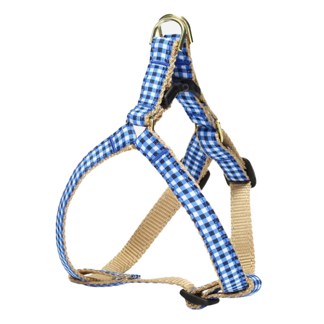 NAVY-GINGHAM-DOG-HARNESS-SMALL-BREED-TEACUP