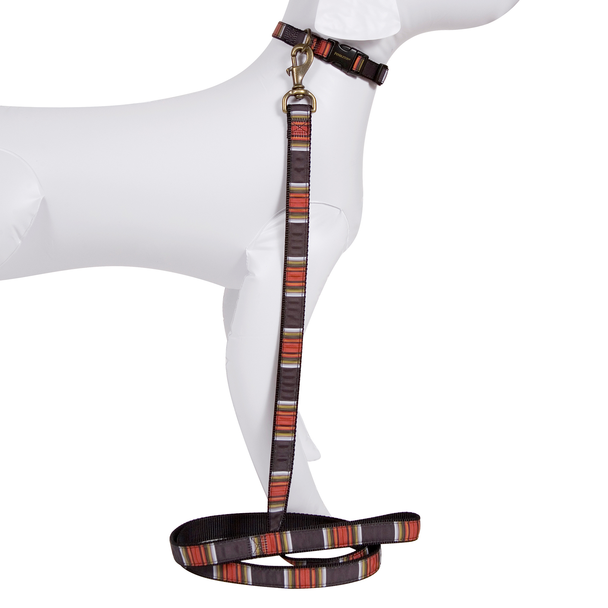 PENDLETON-DOG-COLLAR-LEASH-ACADIA-NATIONAL-PARK-BROWN-RED-ORANGE-WHITE