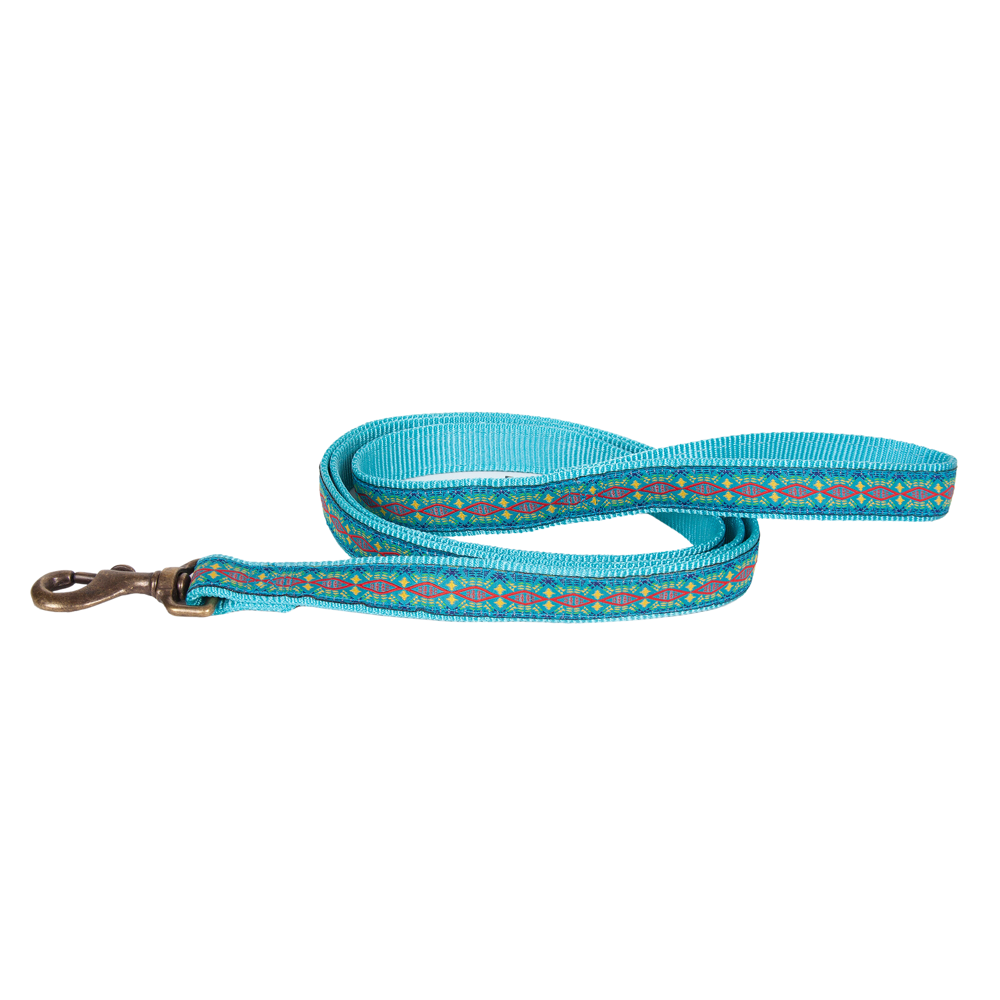 PENDLETON-DOG-COLLAR-LEASH-BLUE-DIAMOND-RIVER-TURQUOISE