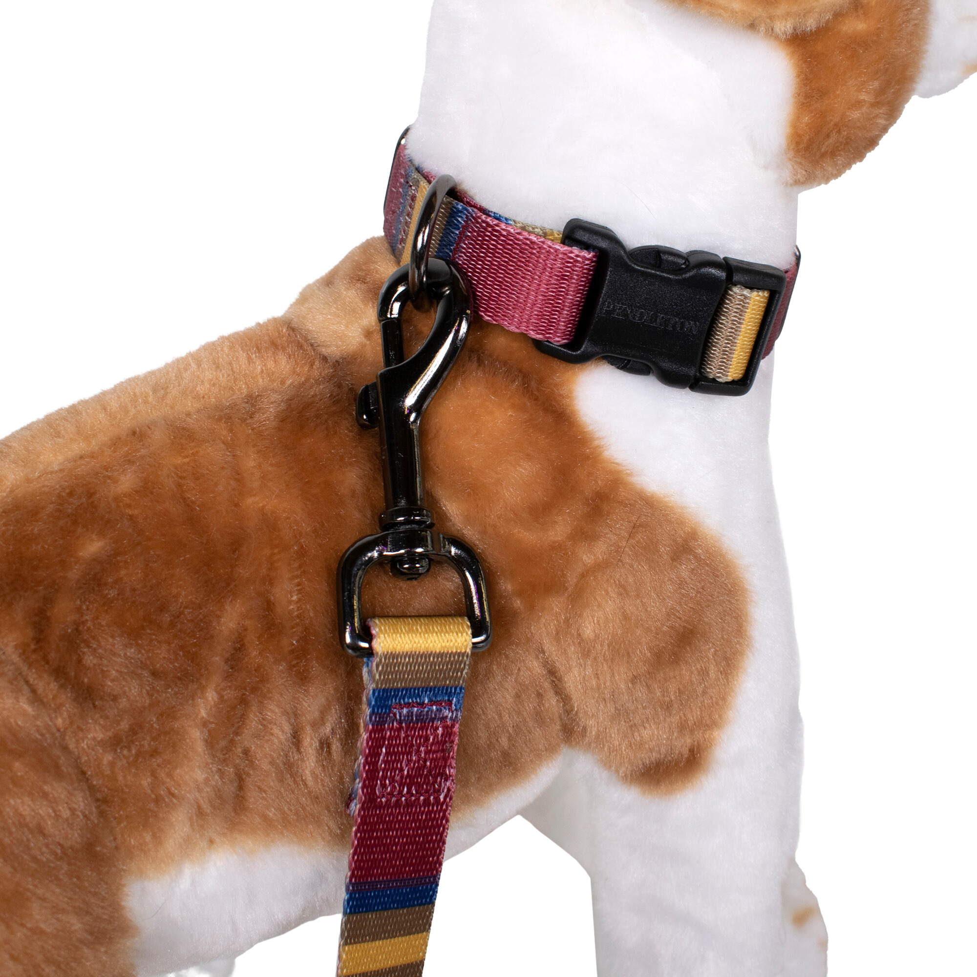 PENDLETON-DOG-COLLAR-LEASH-RED-YELLOW-BLUE-ZION-NATIONAL-PARK