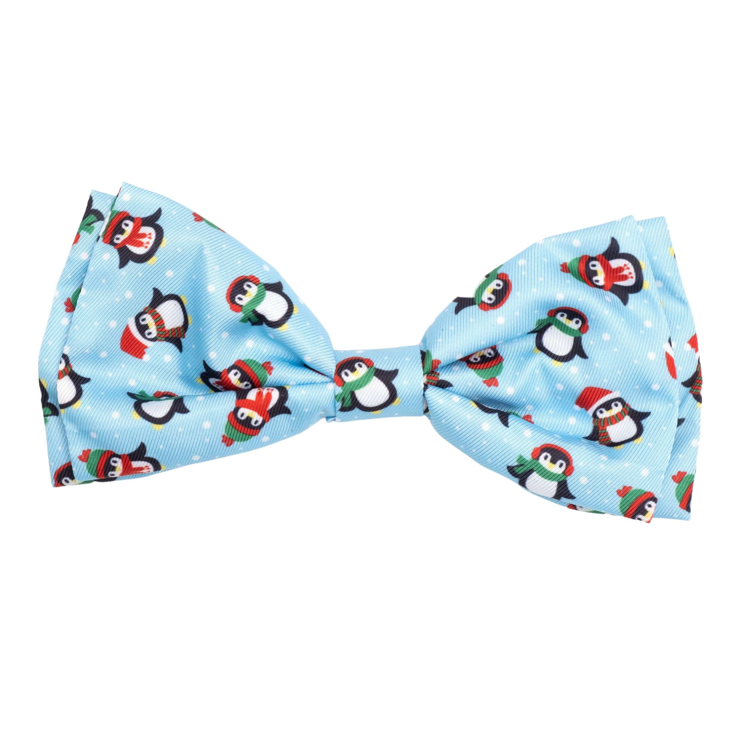 PENGUINS-DOG-BOW-TIE