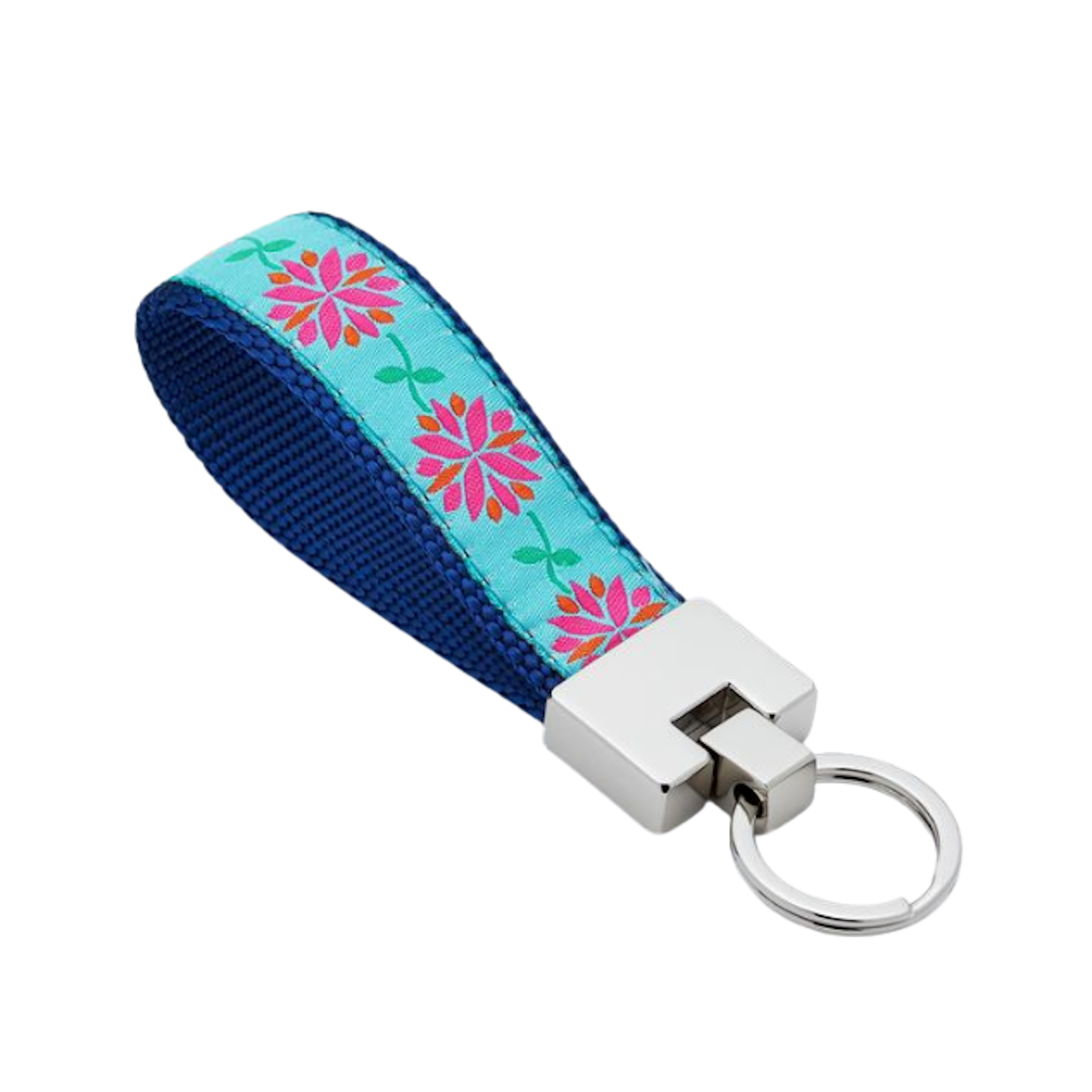 PINK-DAHLIA-DOG-KEY-RING