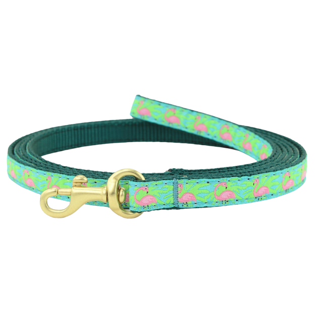 PINK-FLAMINGOS-DOG-LEASH-SMALL-BREED-TEACUP