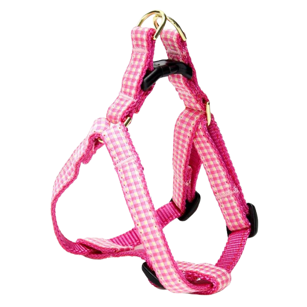 PINK-GINGHAM-DOG-HARNESS-SMALL-BREED-TEACUP