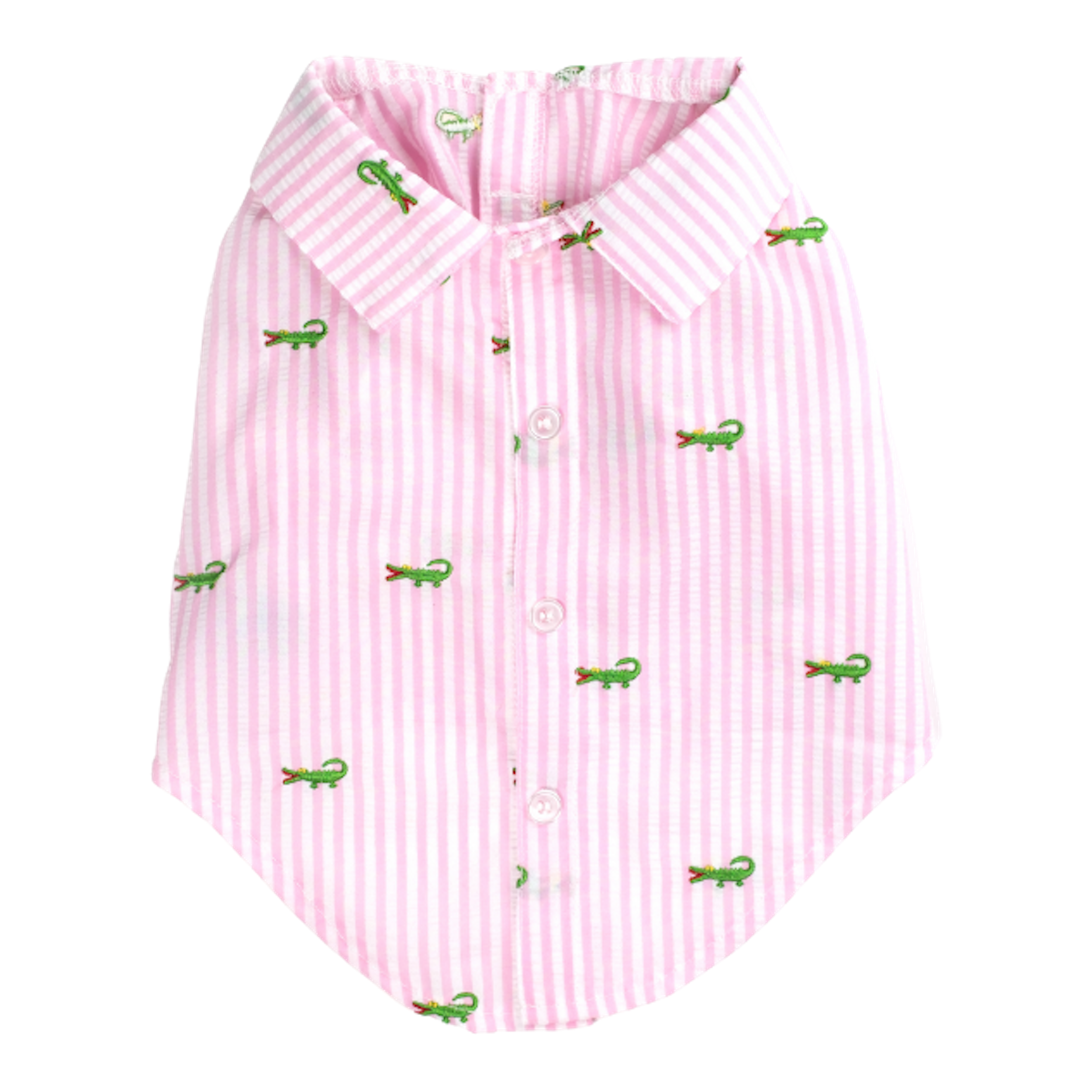 Shirt | Pink Stripe Alligators